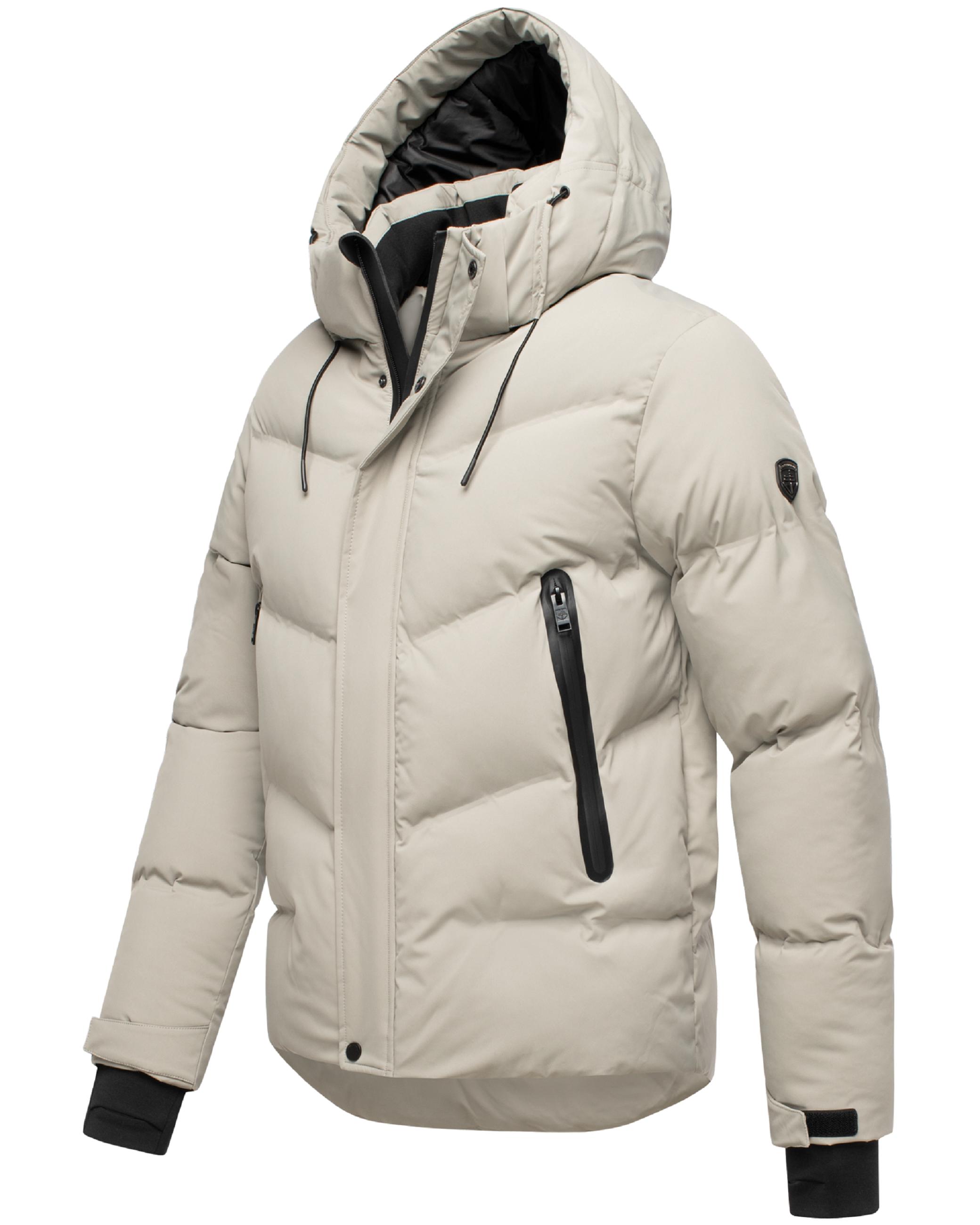 Winter Steppjacke mit Kapuze "Livianoo XX" Silver Grey