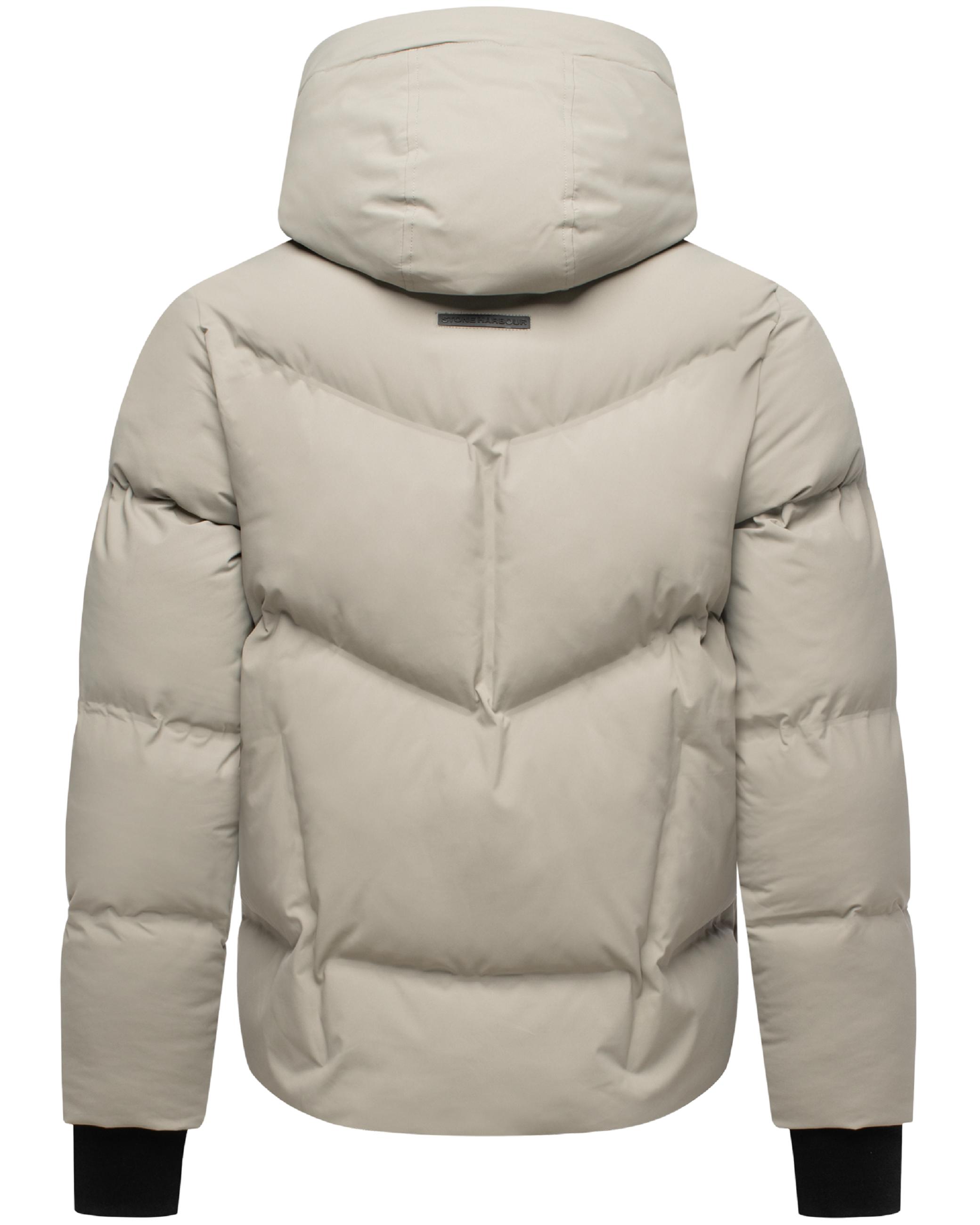 Winter Steppjacke mit Kapuze "Livianoo XX" Silver Grey