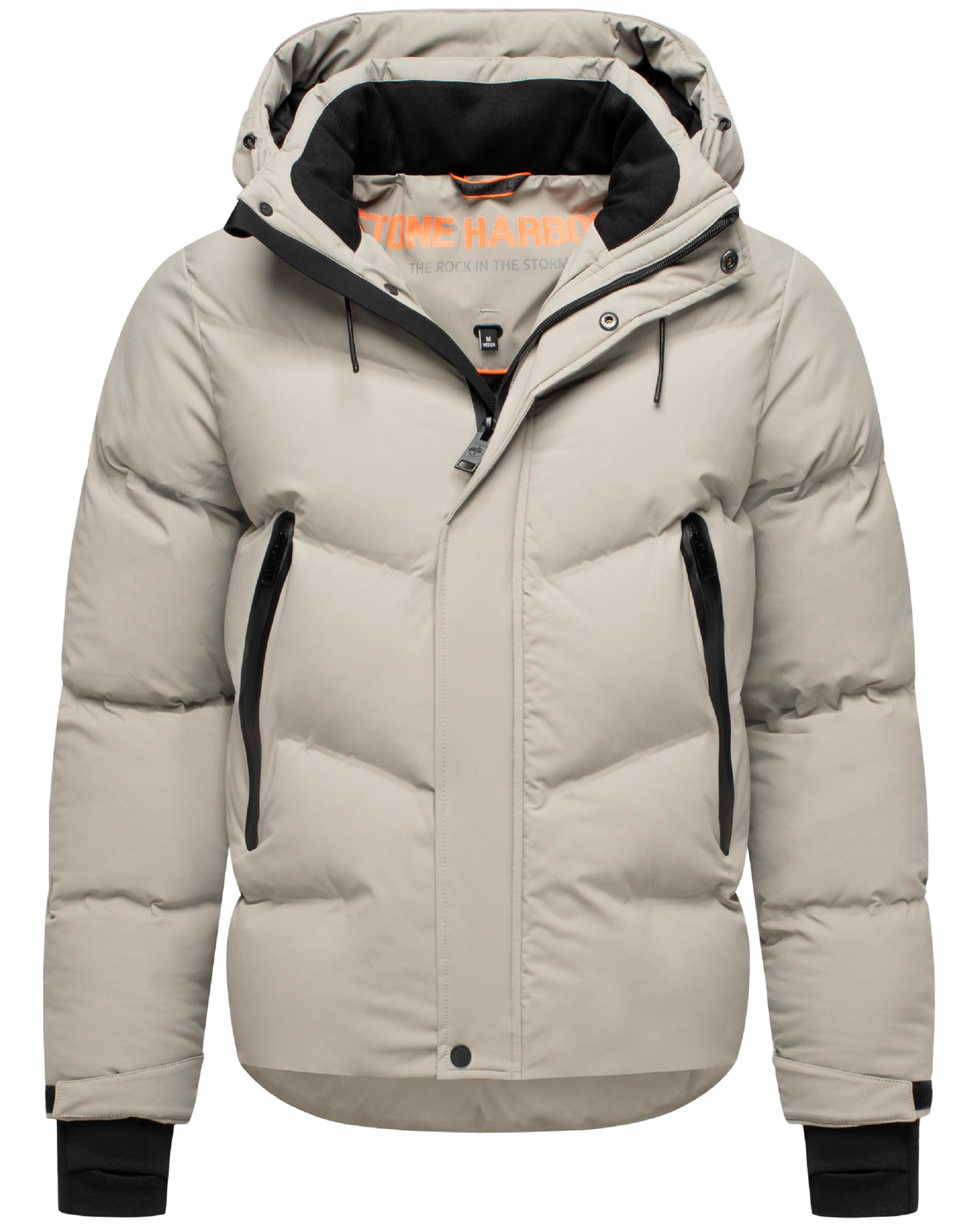 Winter Steppjacke mit Kapuze "Livianoo XX" Silver Grey