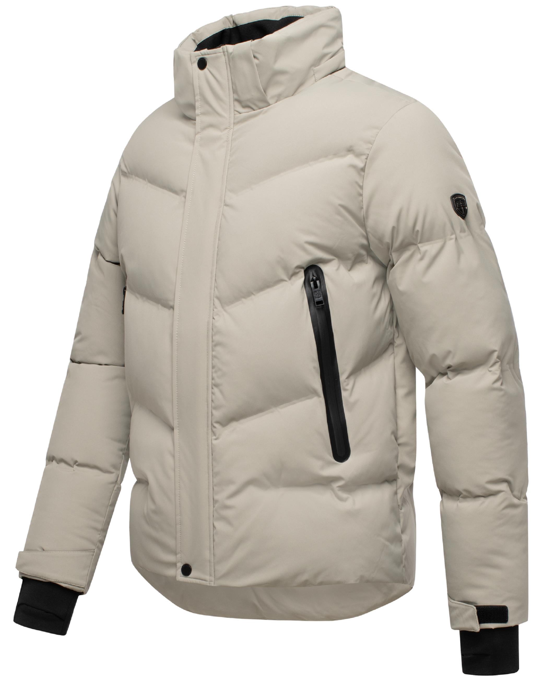 Winter Steppjacke mit Kapuze "Livianoo XX" Silver Grey