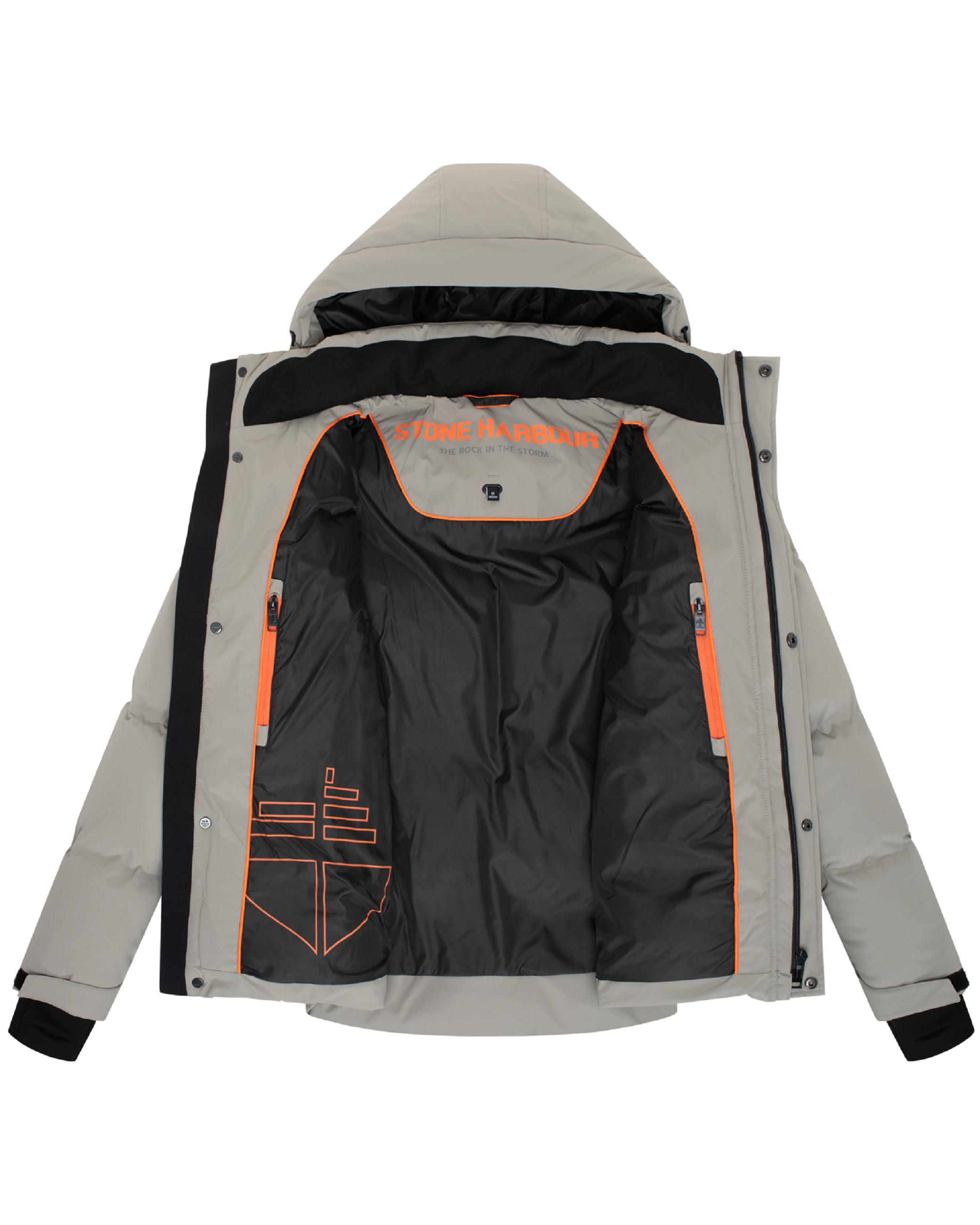 Winter Steppjacke mit Kapuze "Livianoo XX" Silver Grey