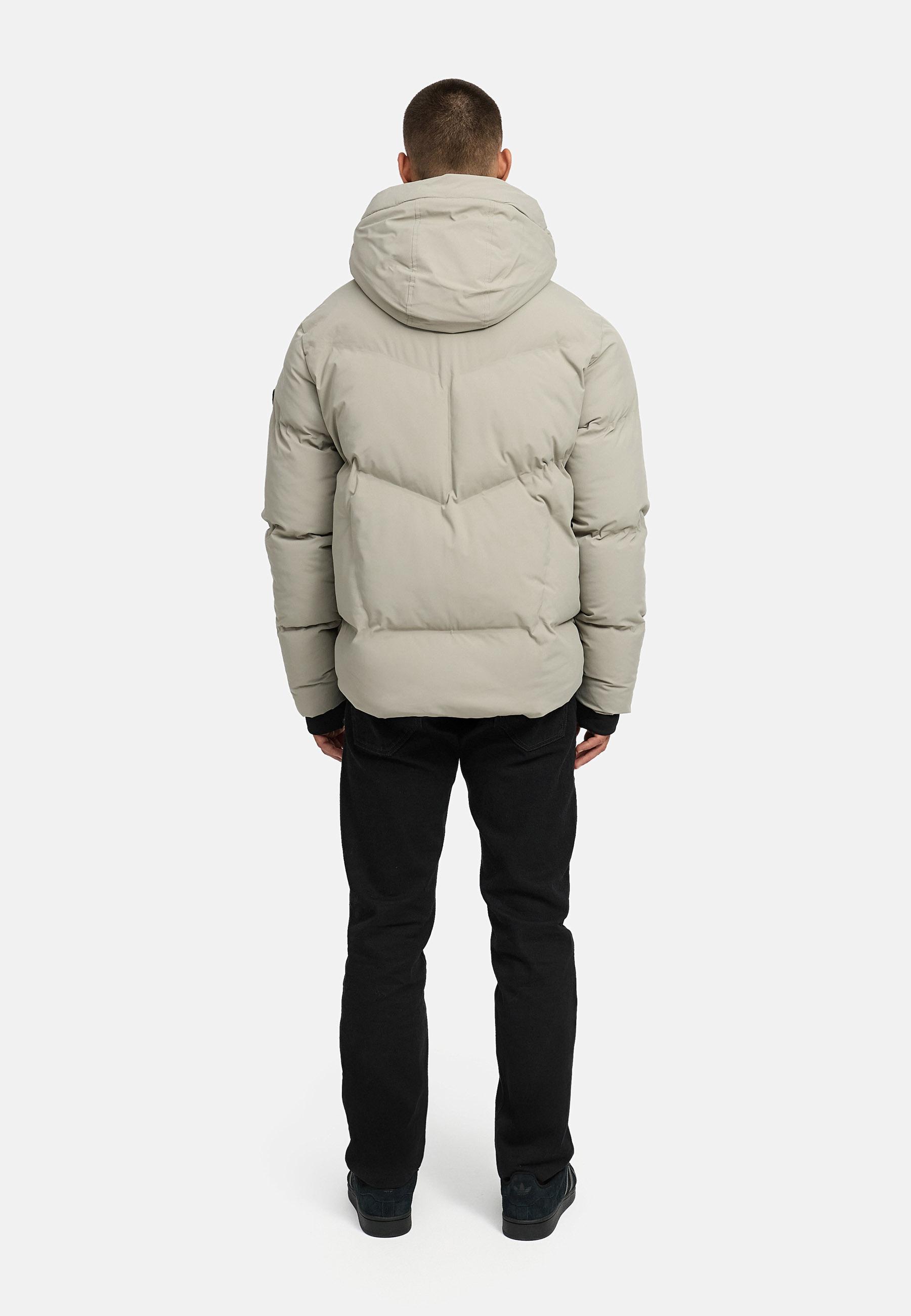 Winter Steppjacke mit Kapuze "Livianoo XX" Silver Grey