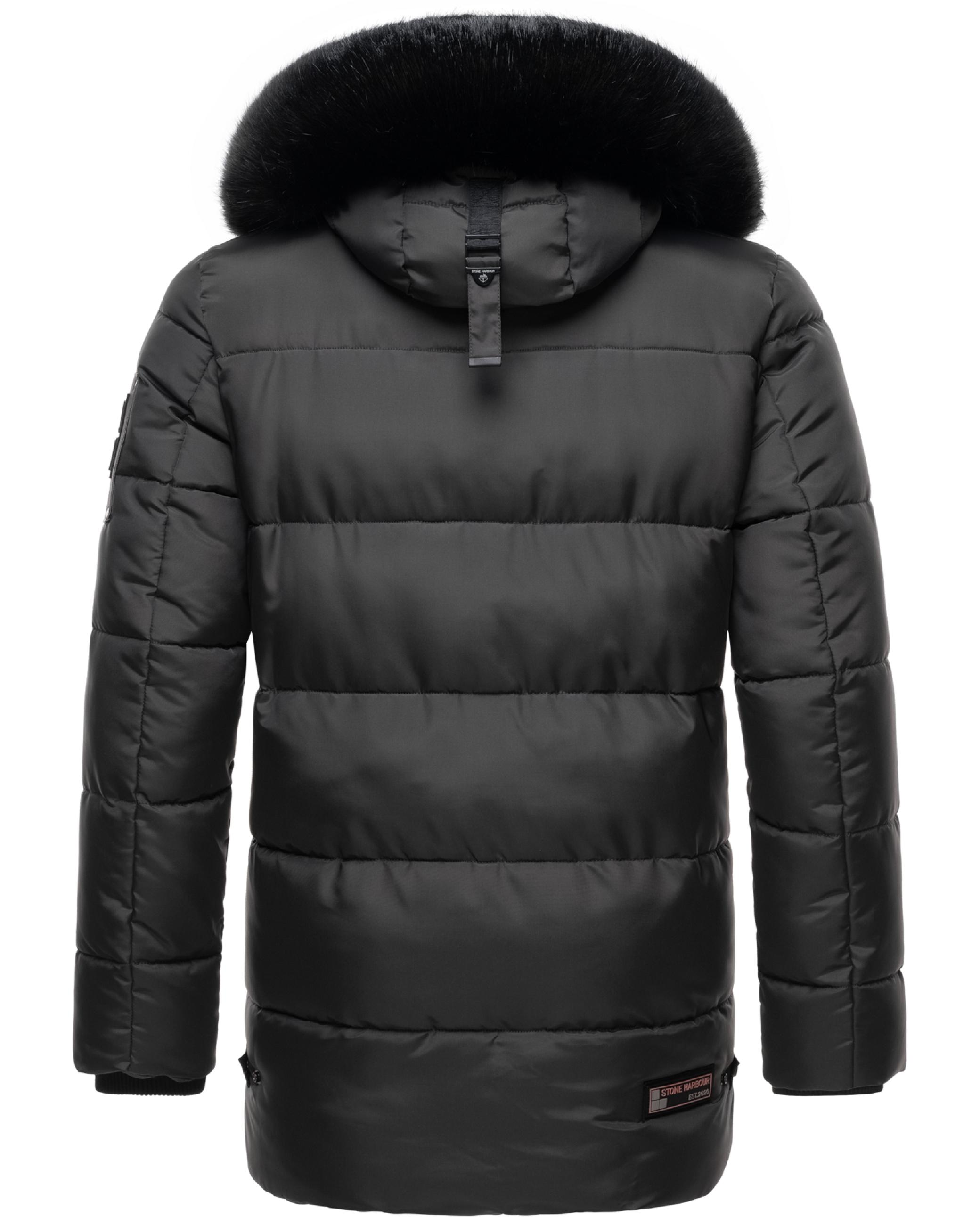 Winter Steppjacke mit abnehmbarer Kapuze "Mironoo" Anthracite