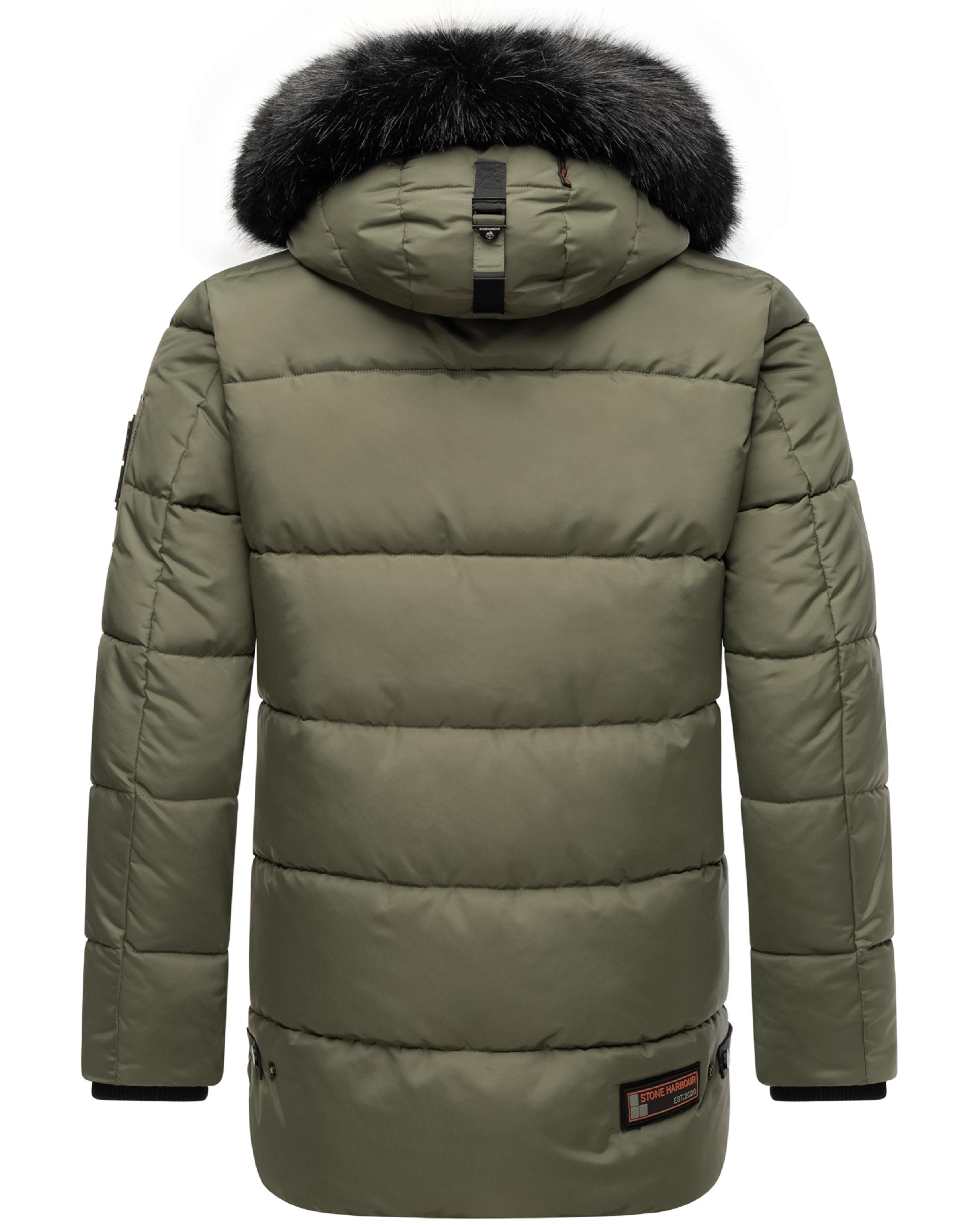 Winter Steppjacke mit abnehmbarer Kapuze "Mironoo" Dusty Olive