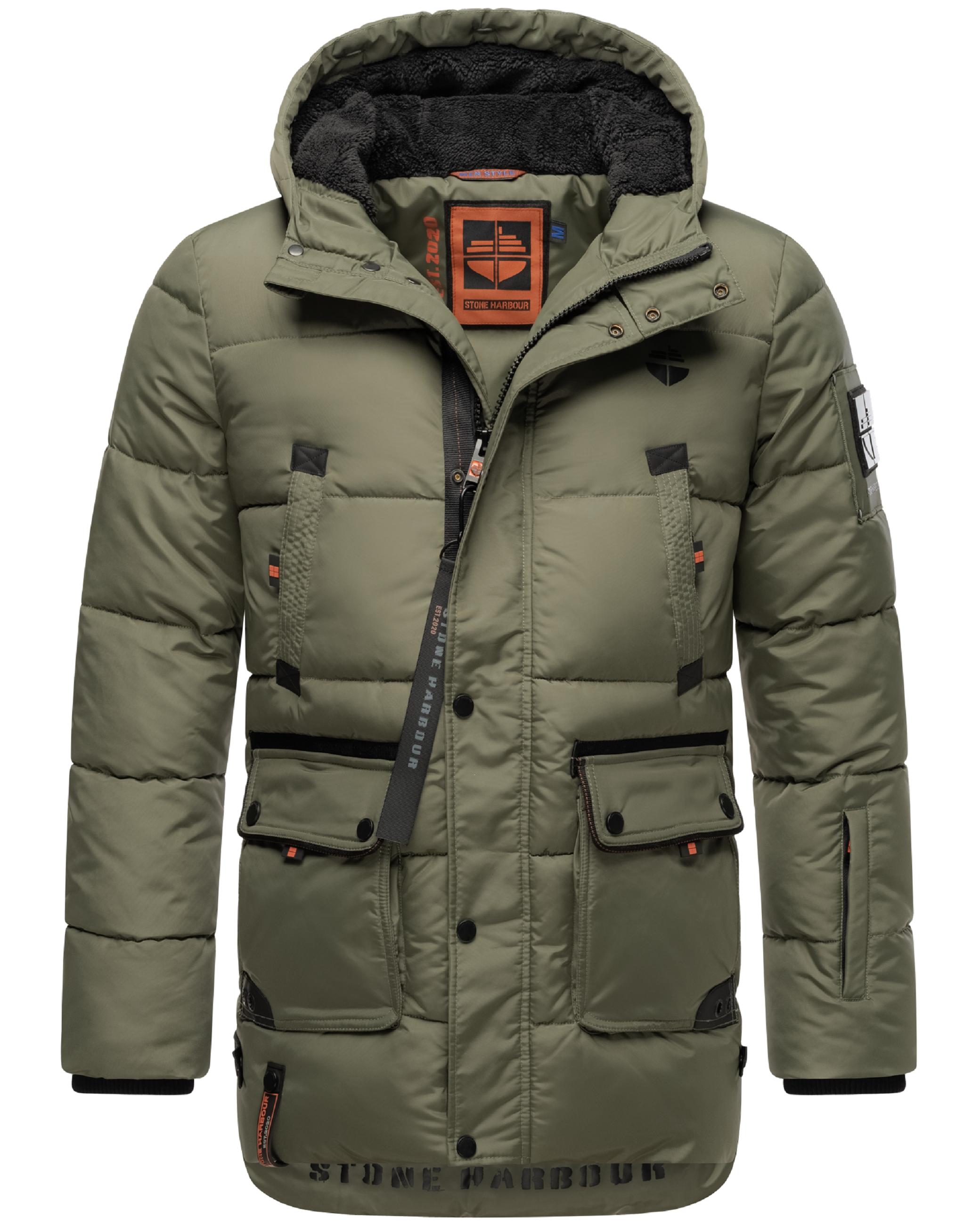 Winter Steppjacke mit abnehmbarer Kapuze "Mironoo" Dusty Olive