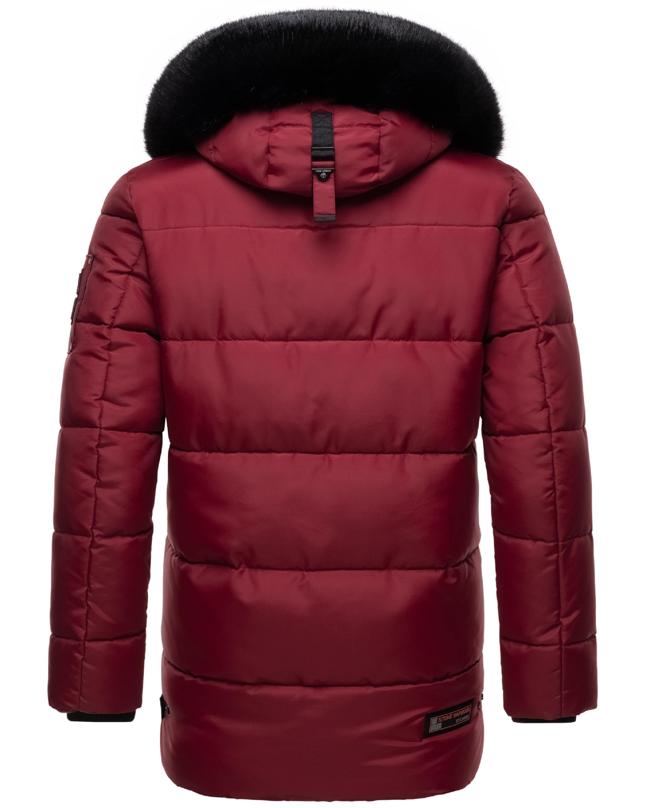 Winter Steppjacke mit abnehmbarer Kapuze "Mironoo" Granit Red