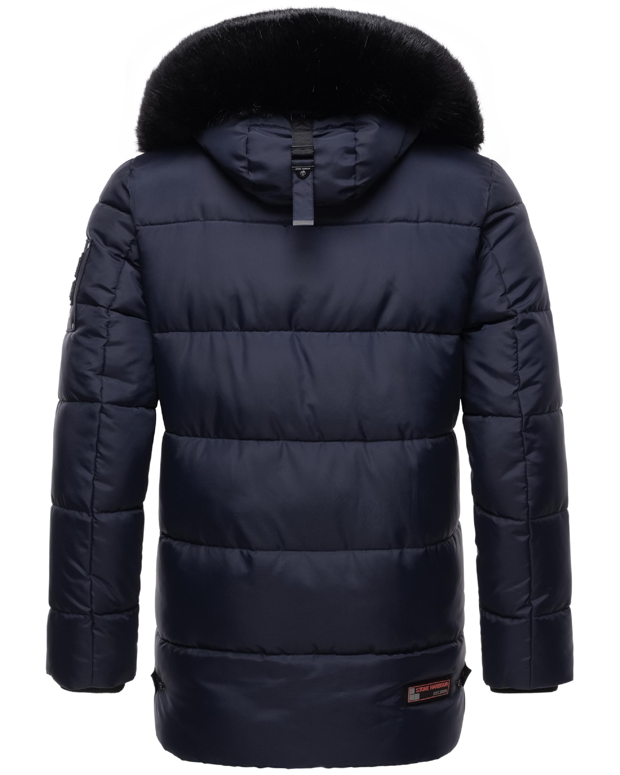 Winter Steppjacke mit abnehmbarer Kapuze "Mironoo" Navy