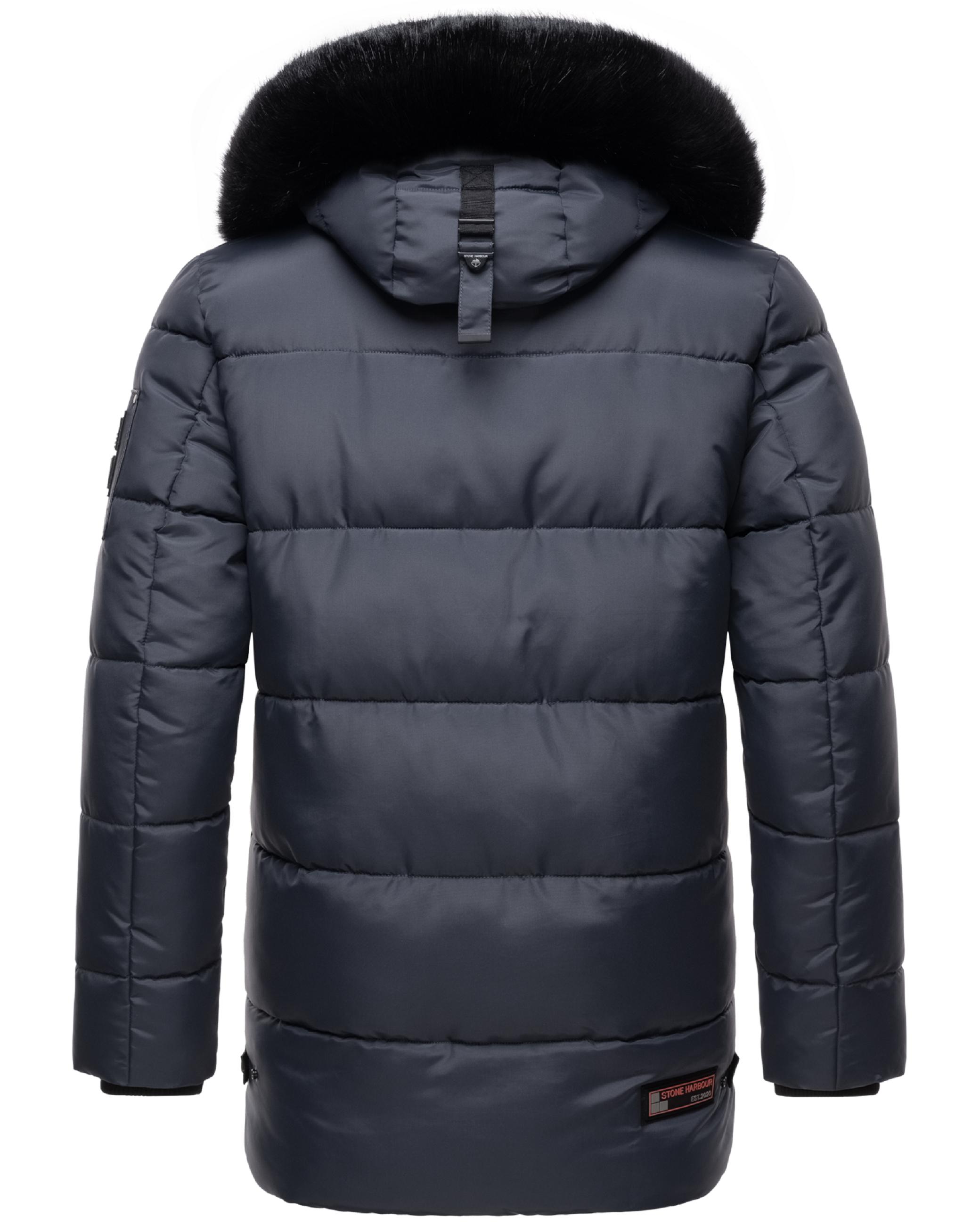 Winter Steppjacke mit abnehmbarer Kapuze "Mironoo" Stone Blue