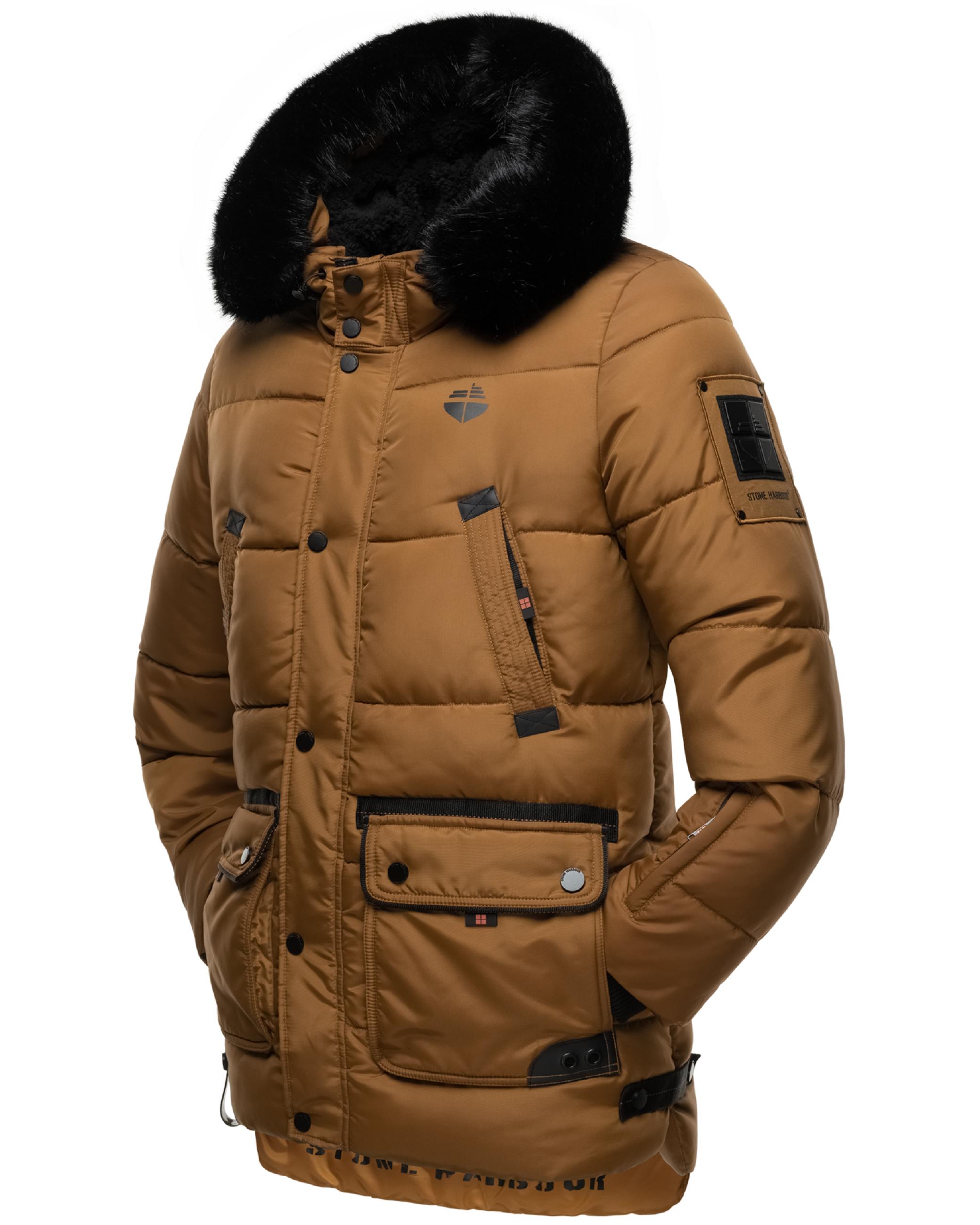 Winter Steppjacke mit abnehmbarer Kapuze "Mironoo" Tobacoo