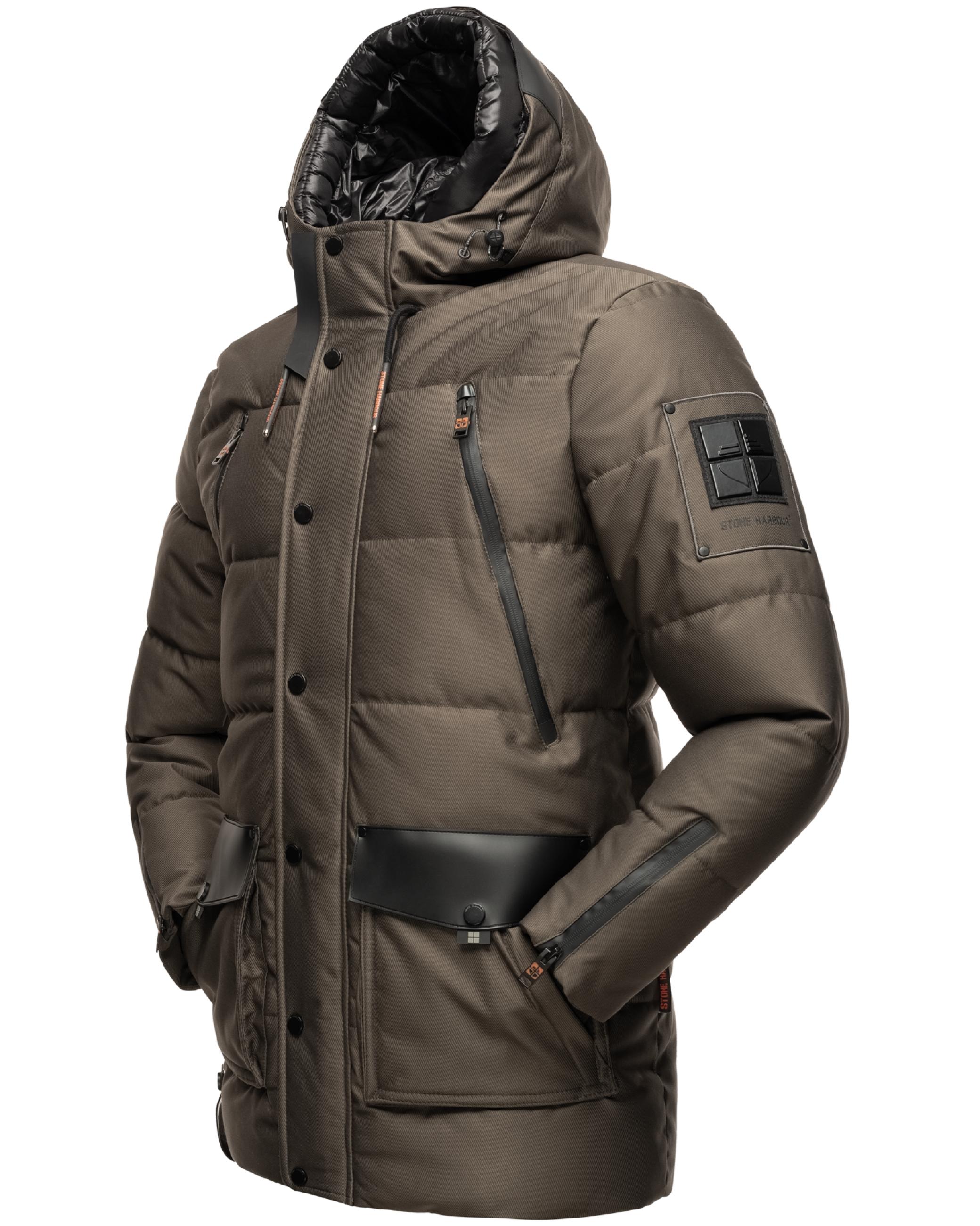 Kurzer Winterparka mit Kapuze "Mitjaa" Anthracite