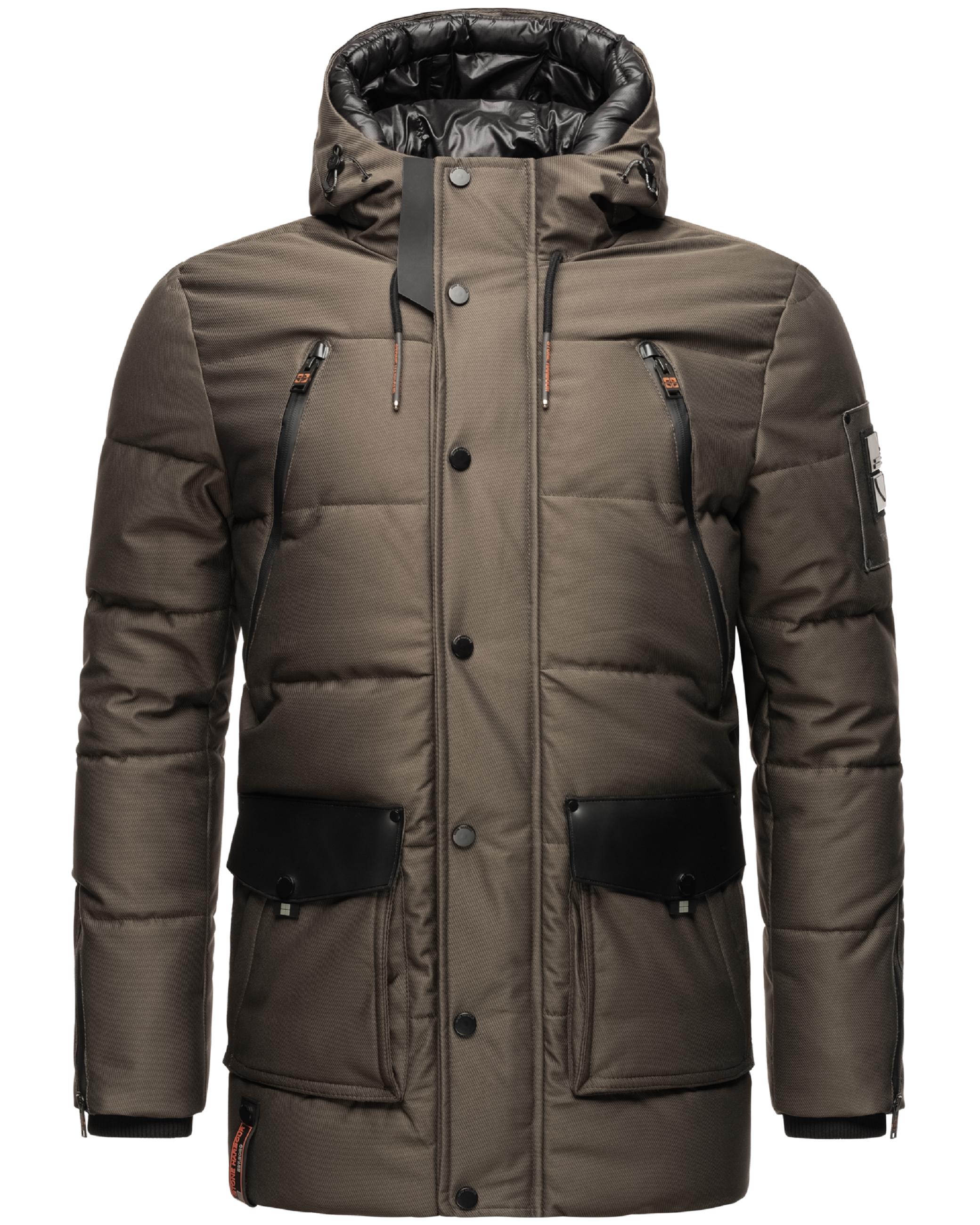 Kurzer Winterparka mit Kapuze "Mitjaa" Anthracite