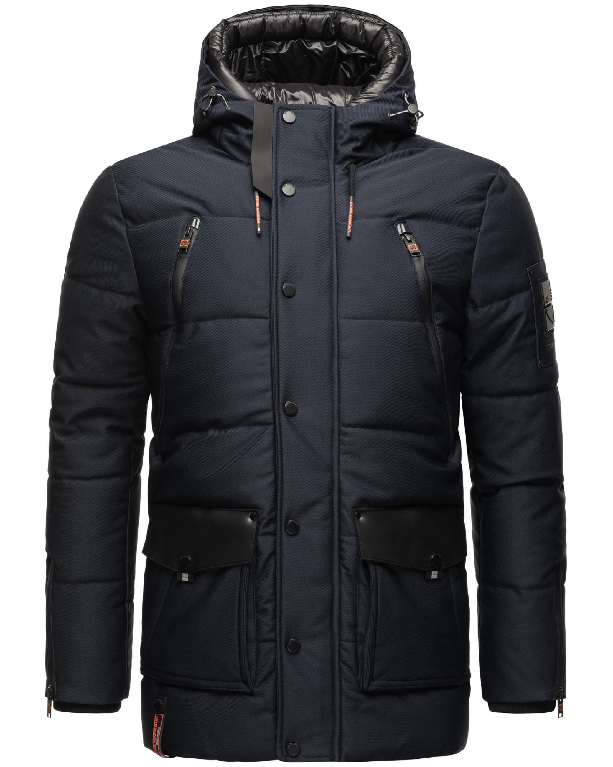 Kurzer Winterparka mit Kapuze "Mitjaa" Navy