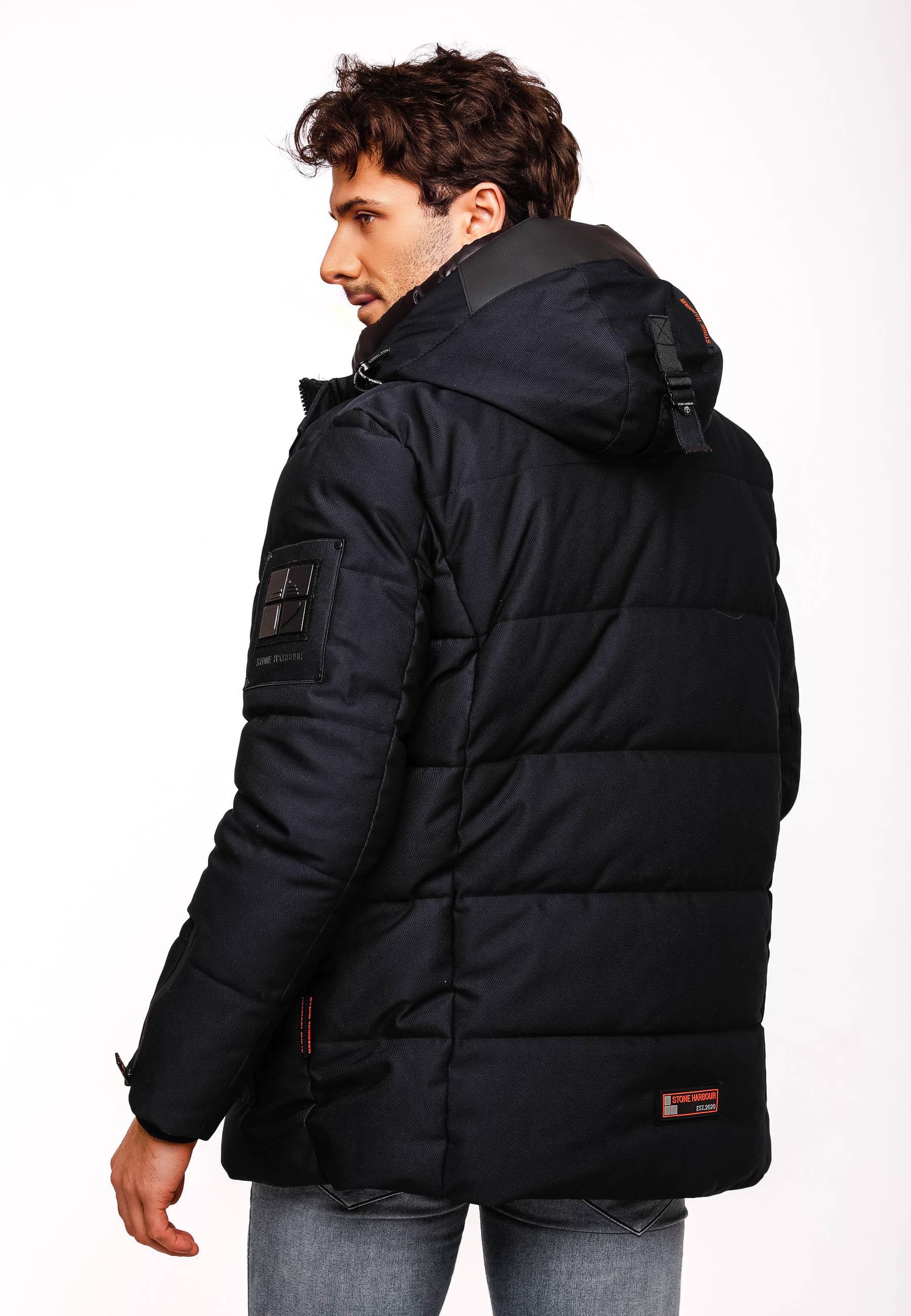 Kurzer Winterparka mit Kapuze "Mitjaa" Navy