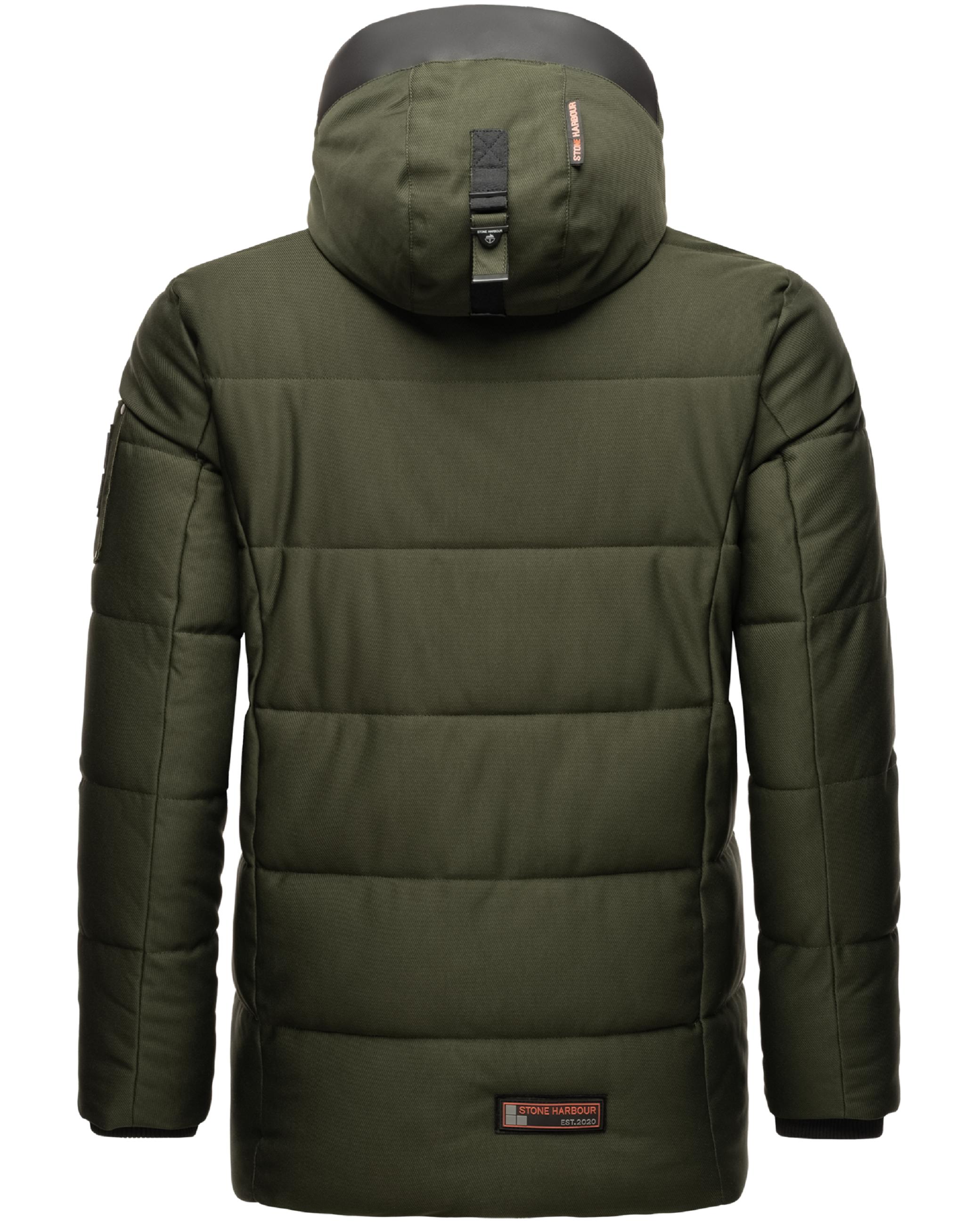 Kurzer Winterparka mit Kapuze "Mitjaa" Olive