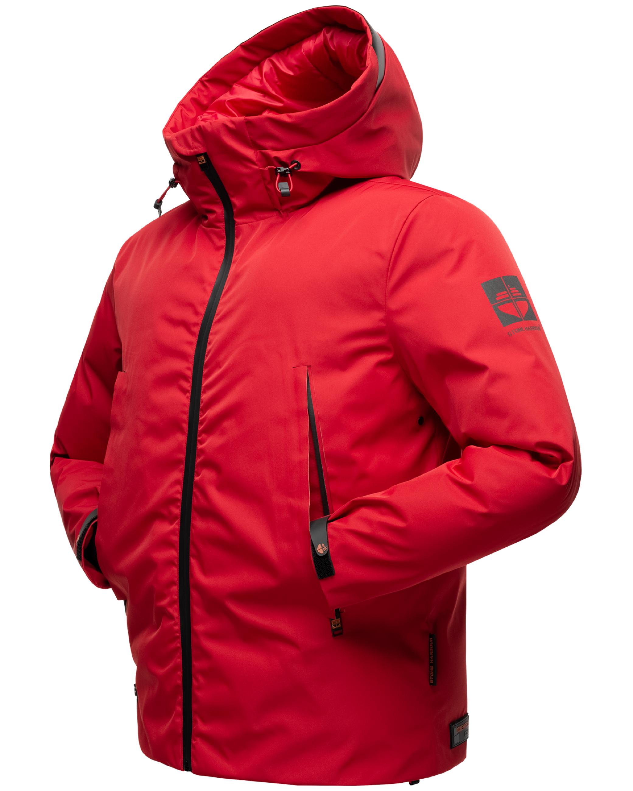 Winterjacke mit Kapuze "Moagaa" Chili Red