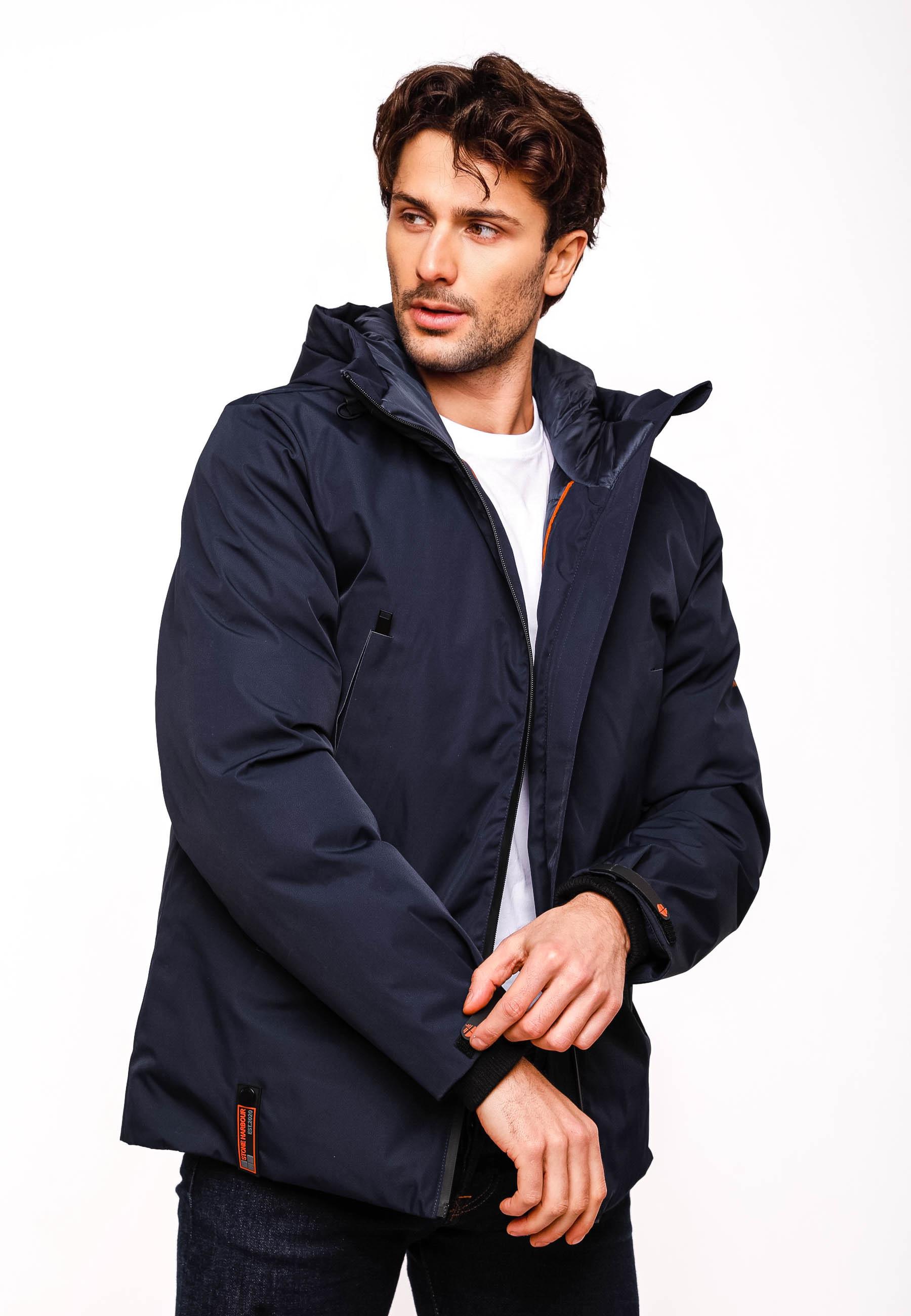 Winterjacke mit Kapuze "Moagaa" Navy