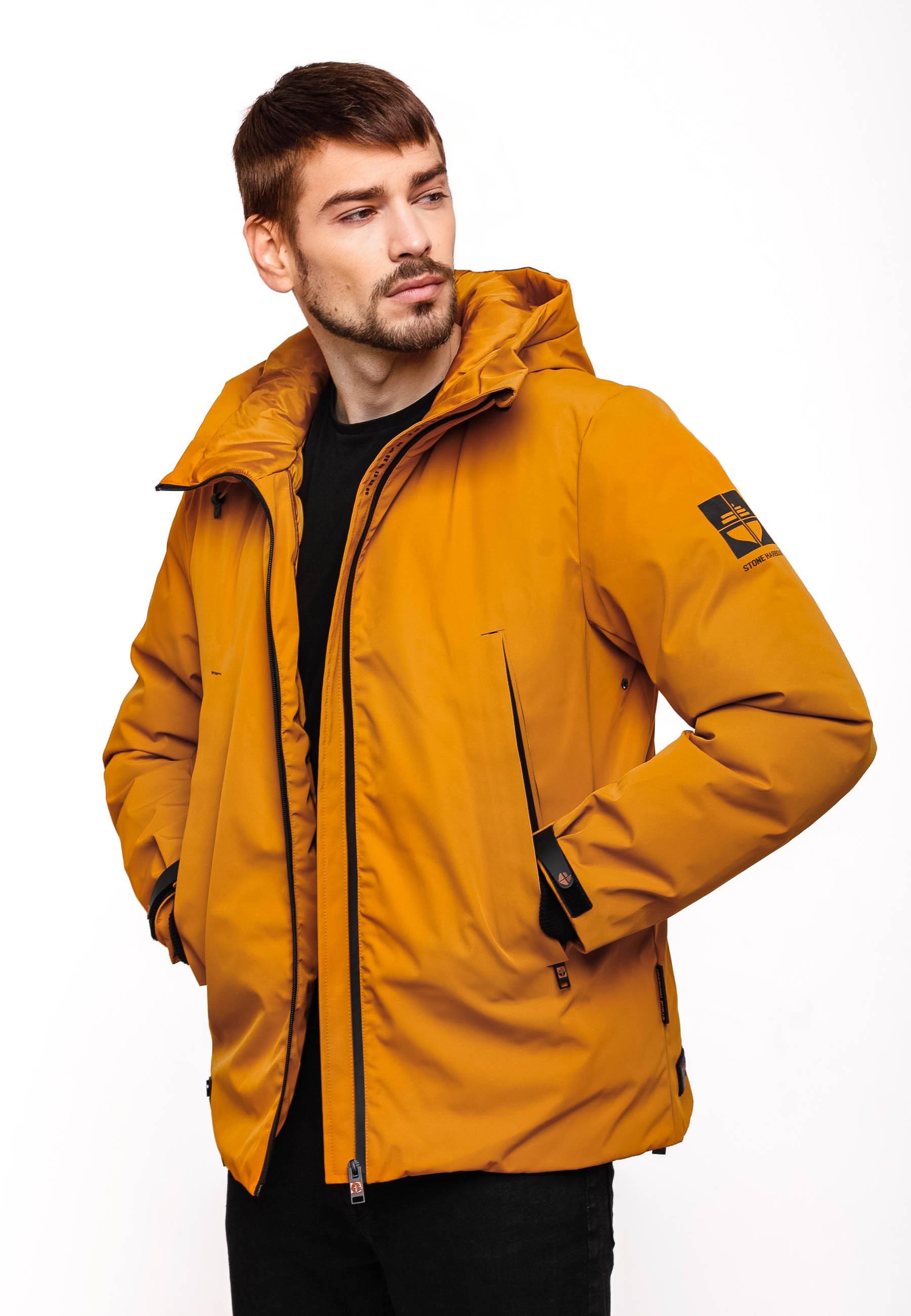 Winterjacke mit Kapuze "Moagaa" Ocher Brown