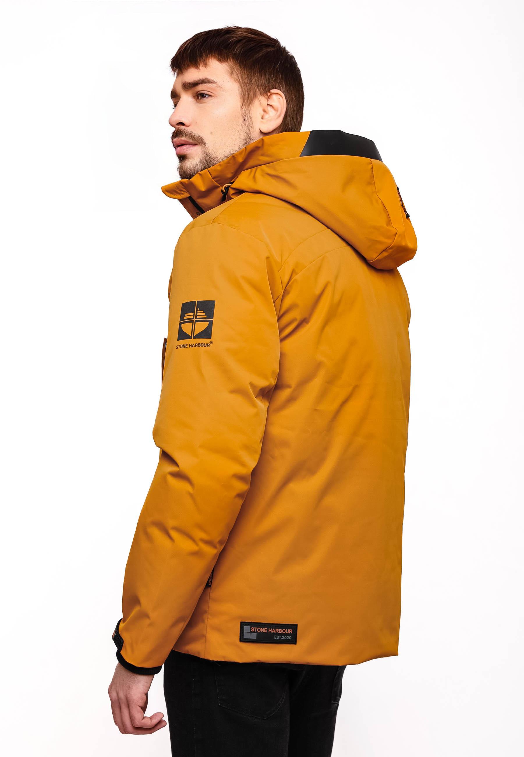 Winterjacke mit Kapuze "Moagaa" Ocher Brown