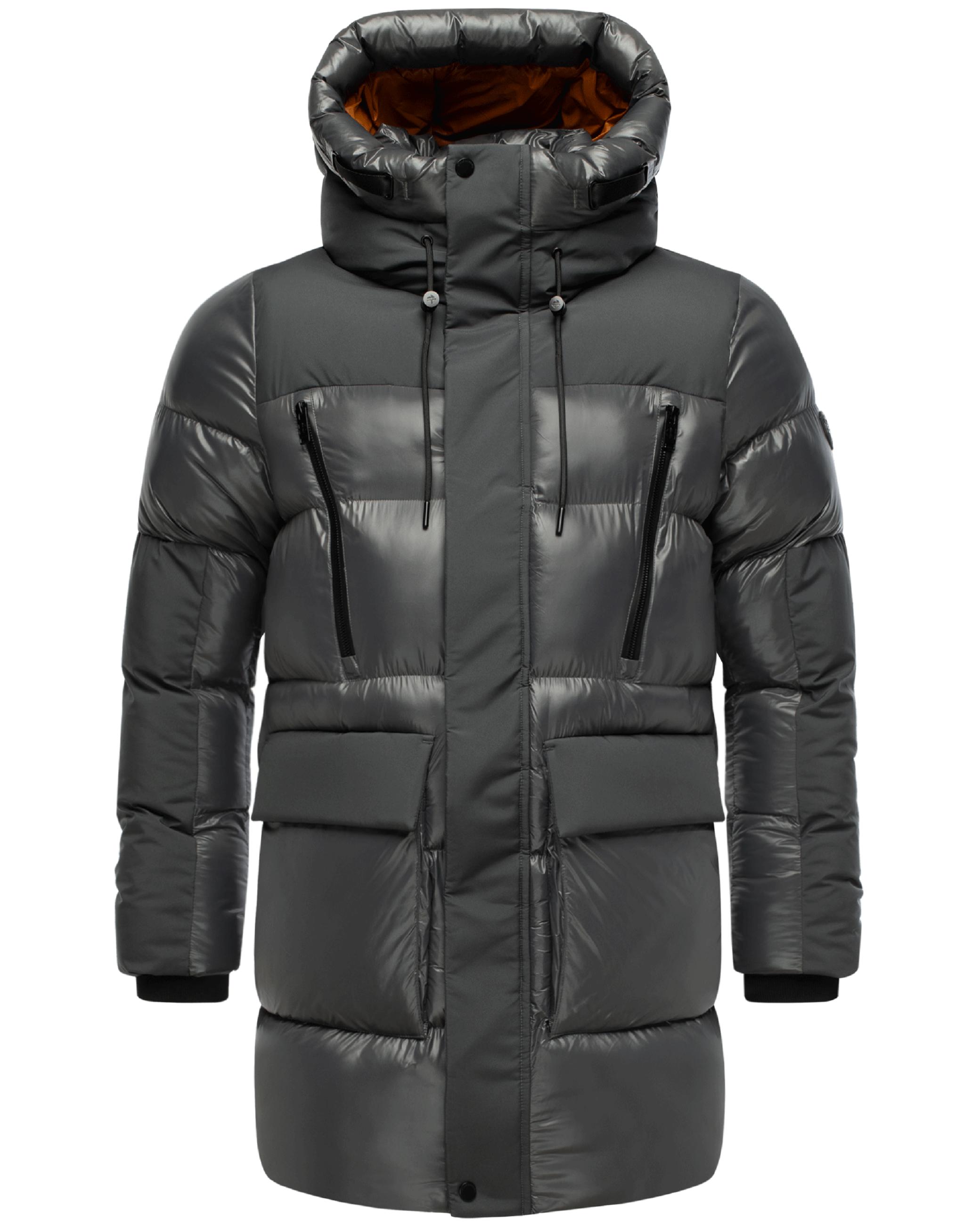 STONE HARBOUR Herren Winter Steppjacke mit Kapuze "Nelioon XX" Anthracite