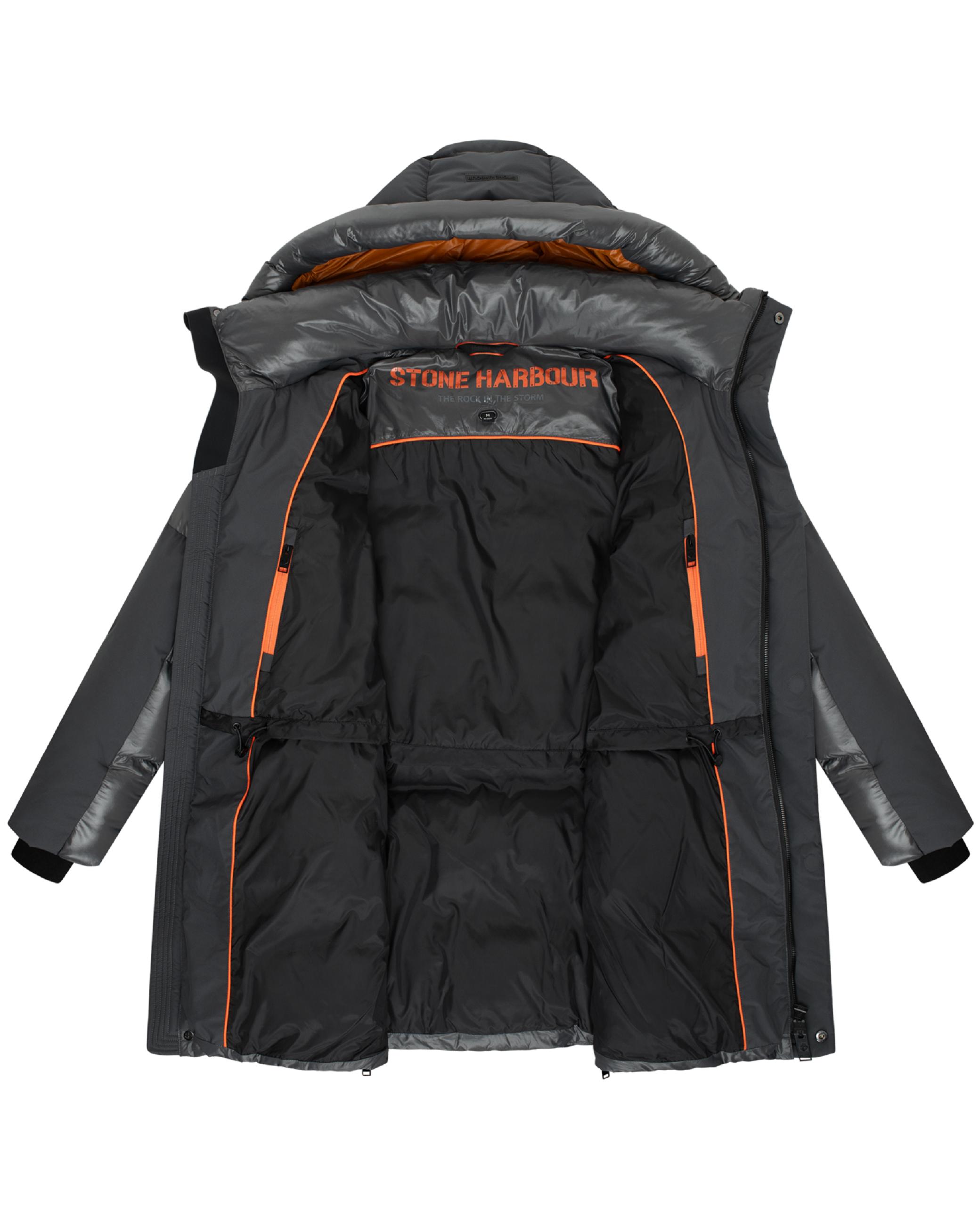 STONE HARBOUR Herren Winter Steppjacke mit Kapuze "Nelioon XX" Anthracite