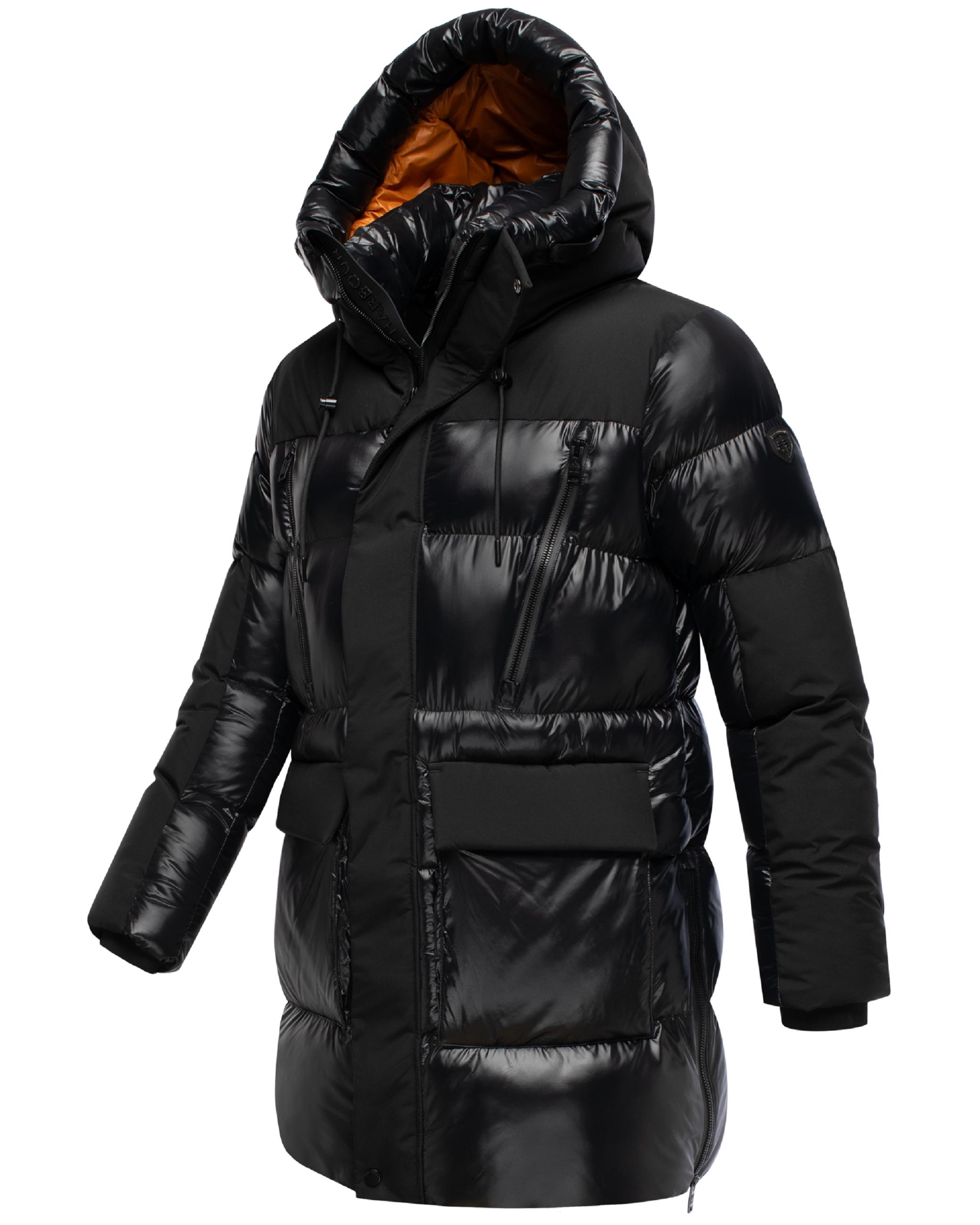 STONE HARBOUR Herren Winter Steppjacke mit Kapuze "Nelioon XX" Black