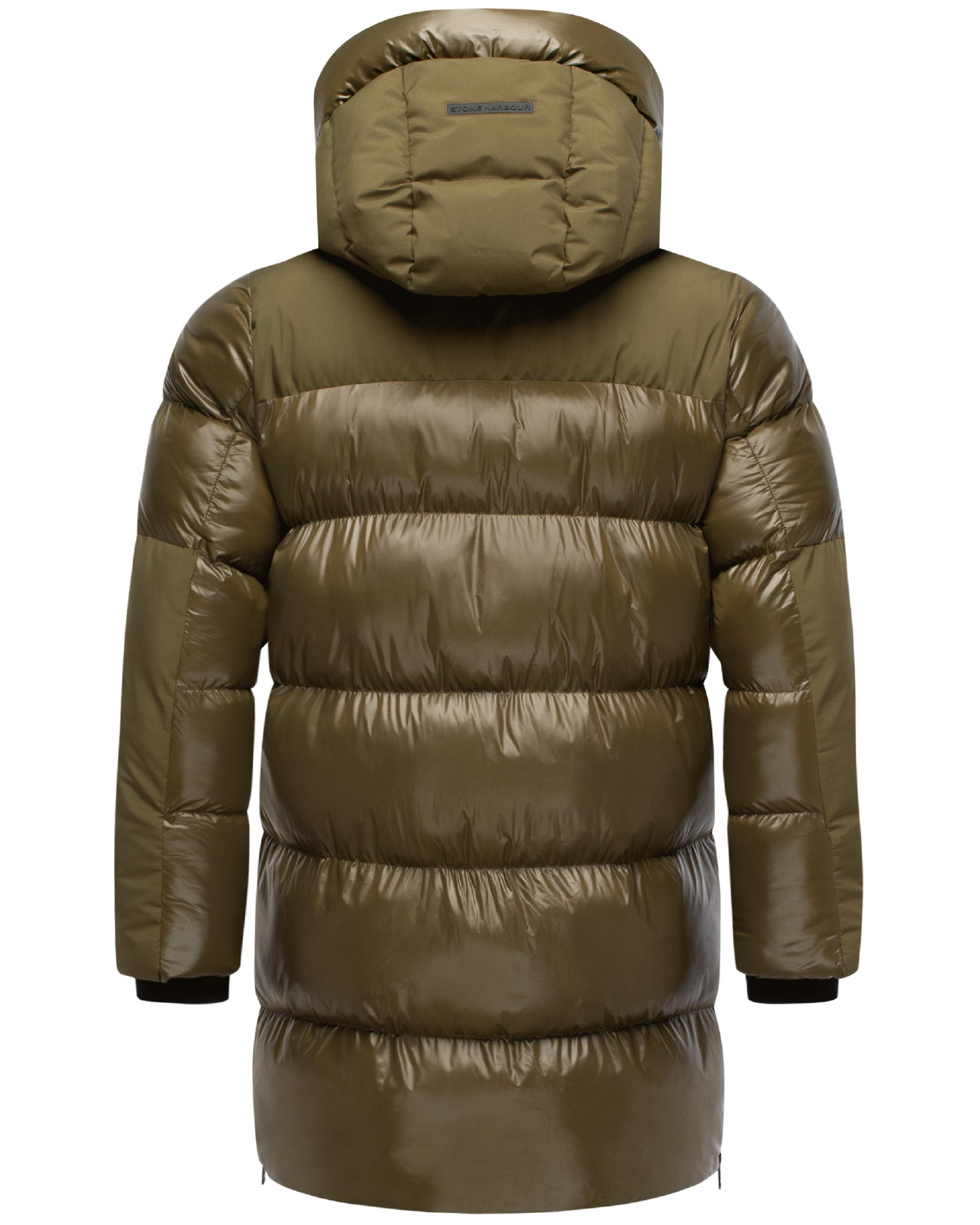 STONE HARBOUR Herren Winter Steppjacke mit Kapuze "Nelioon XX" Khaki