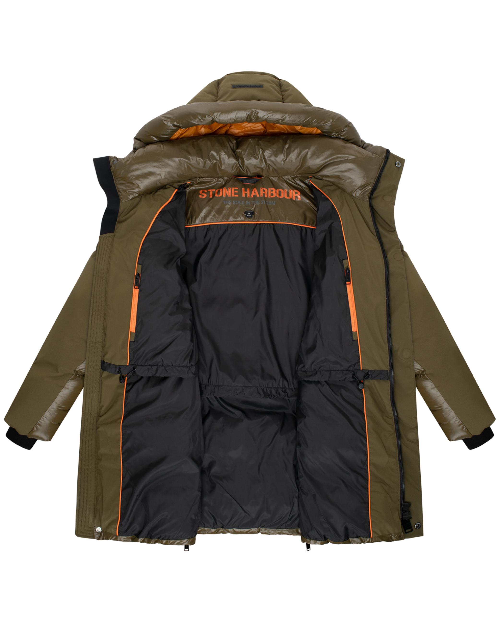 STONE HARBOUR Herren Winter Steppjacke mit Kapuze "Nelioon XX" Khaki