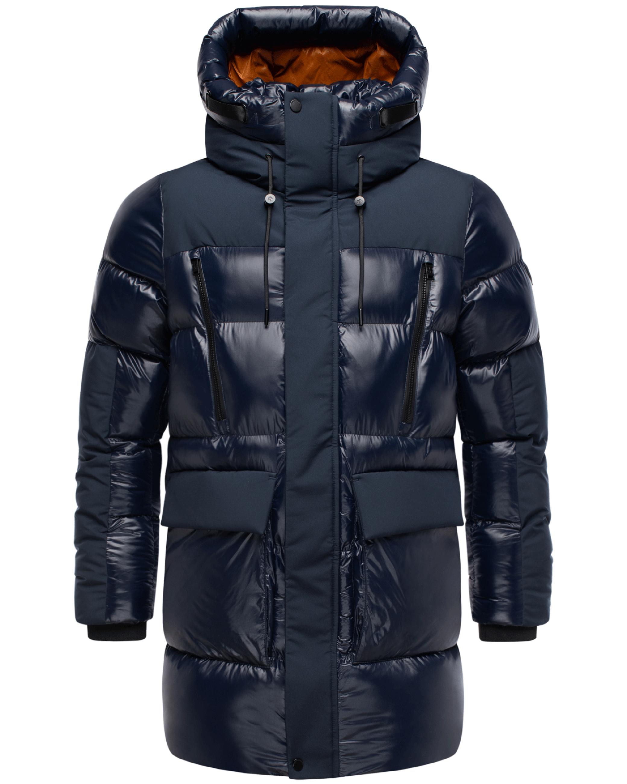 STONE HARBOUR Herren Winter Steppjacke mit Kapuze "Nelioon XX" Navy