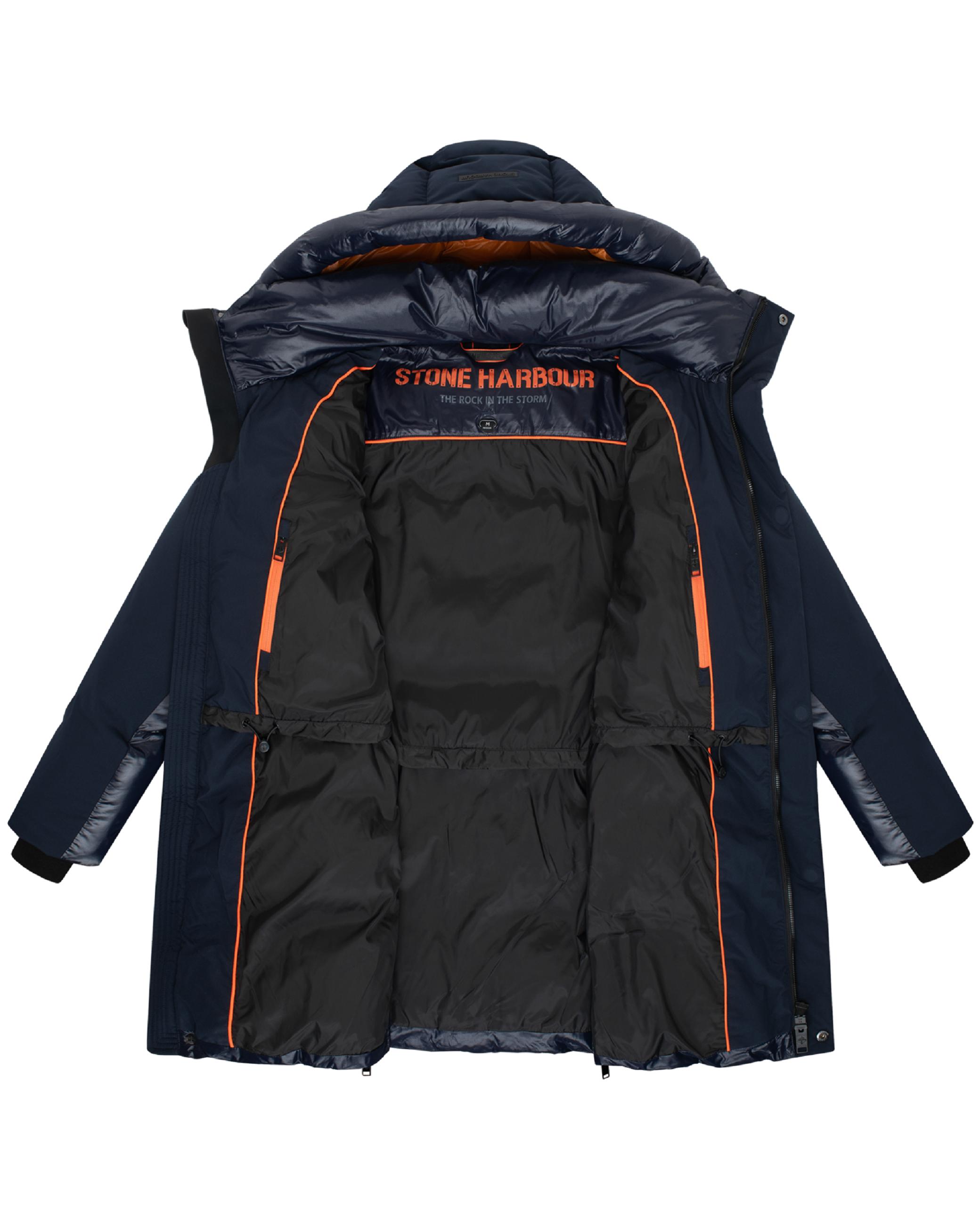 STONE HARBOUR Herren Winter Steppjacke mit Kapuze "Nelioon XX" Navy