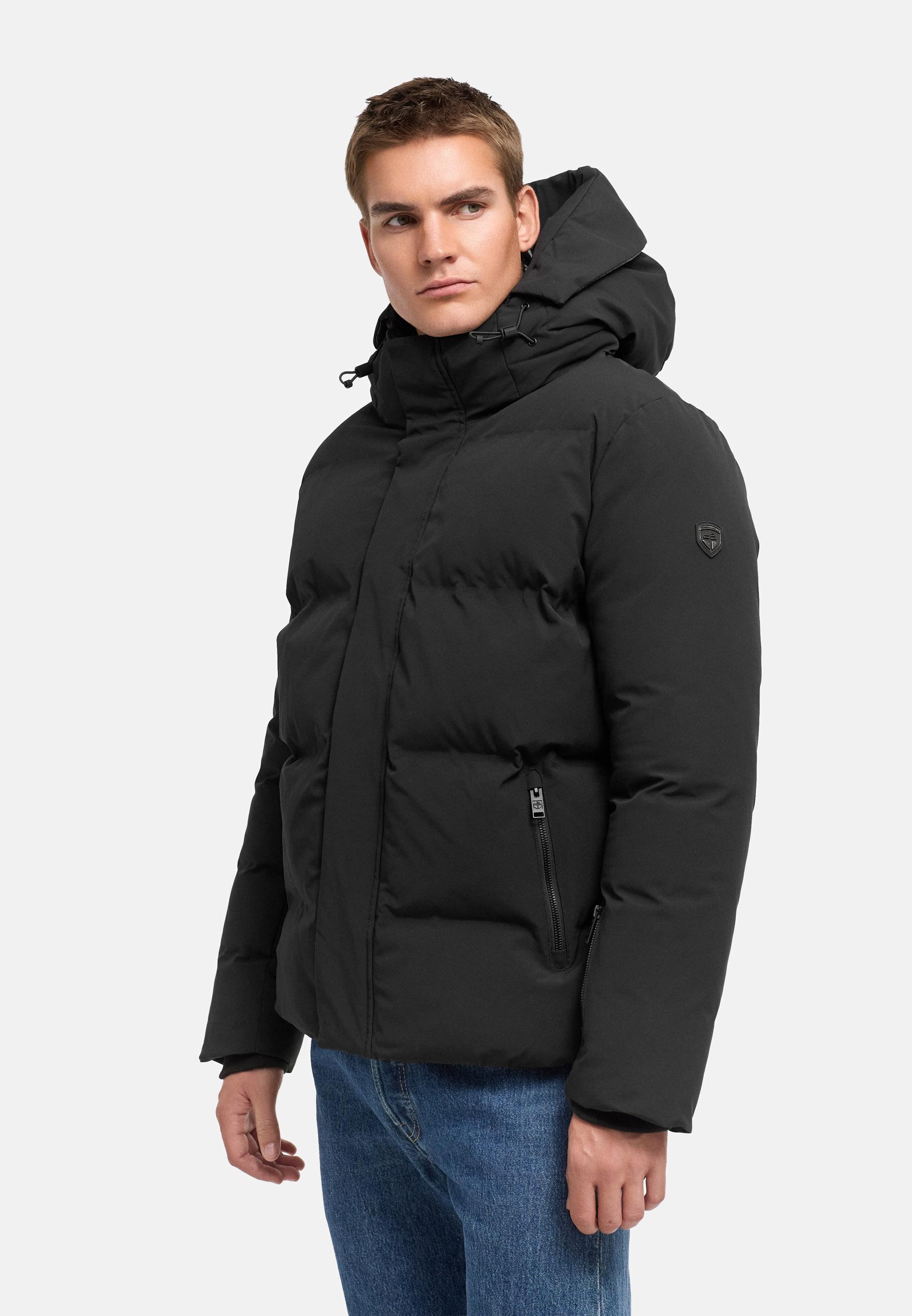 Winterjacke mit Matt-Glanz-Kontrast "Nerioo XX" Black