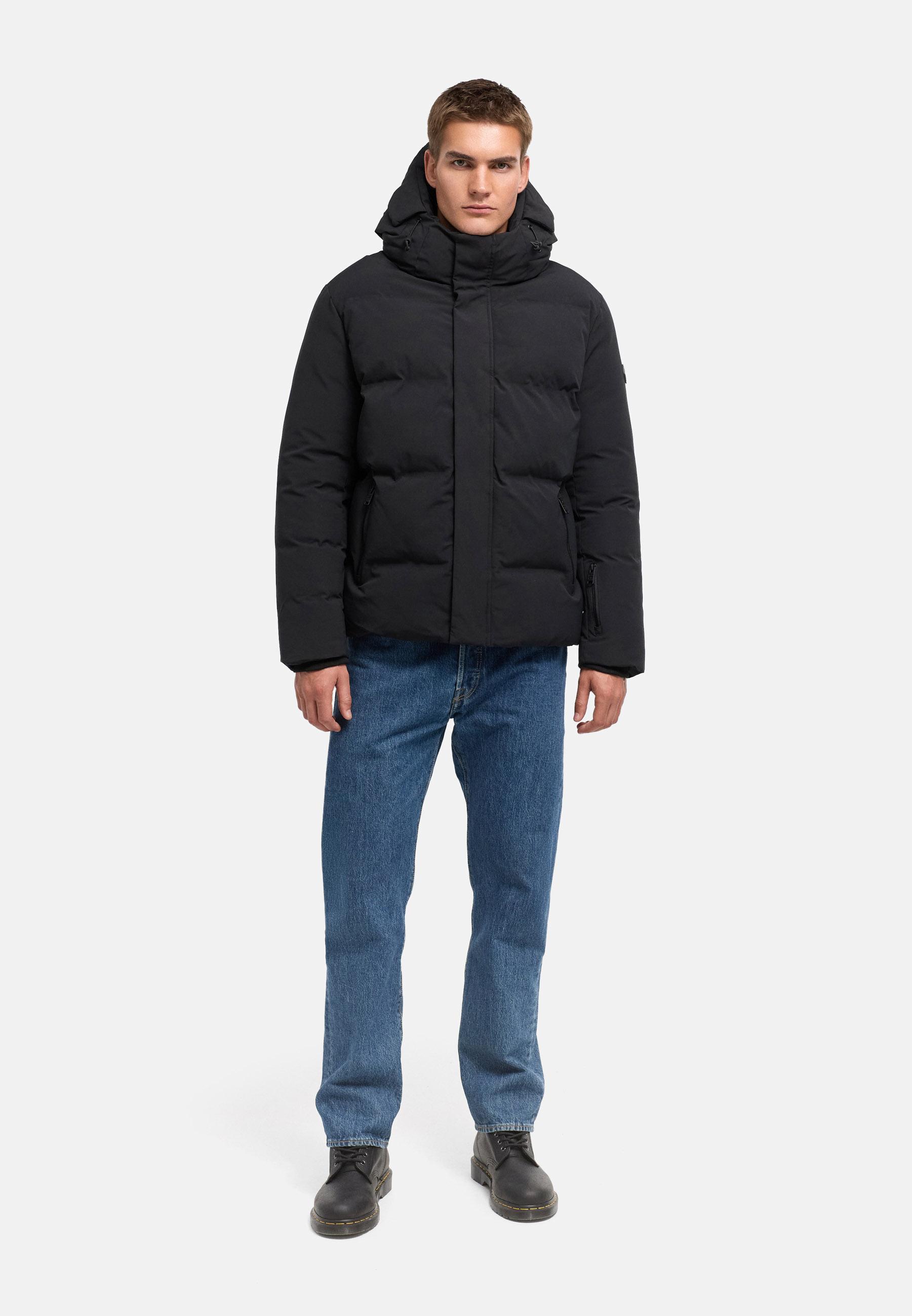 Winterjacke mit Matt-Glanz-Kontrast "Nerioo XX" Black