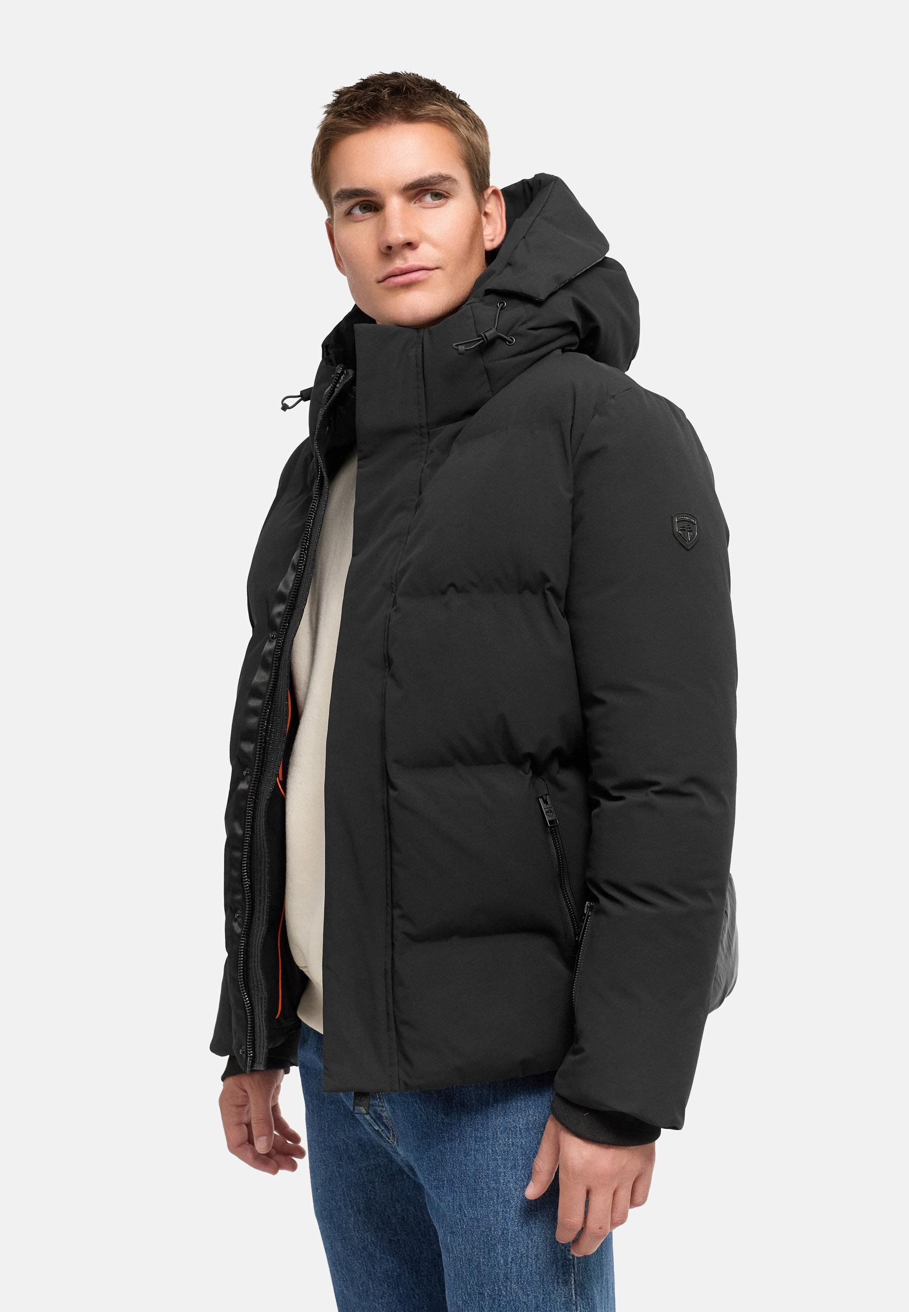 Winterjacke mit Matt-Glanz-Kontrast "Nerioo XX" Black