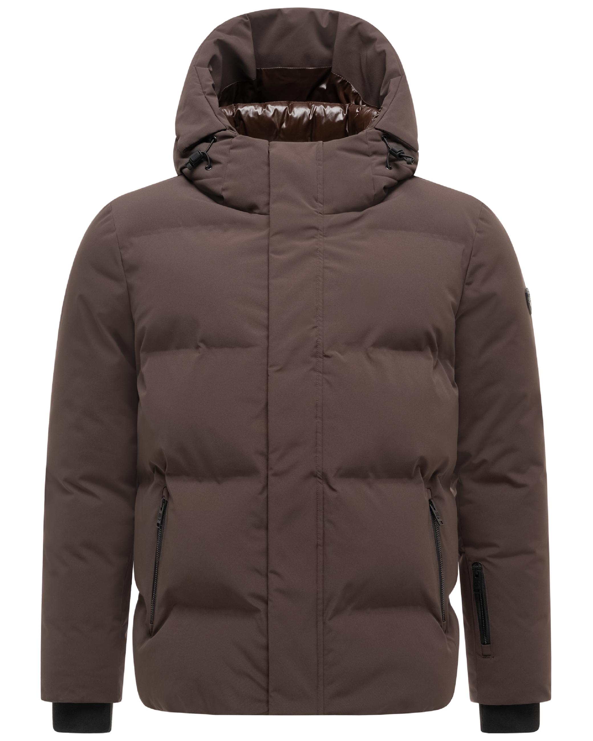 Winterjacke mit Matt-Glanz-Kontrast "Nerioo XX" Dark Brown