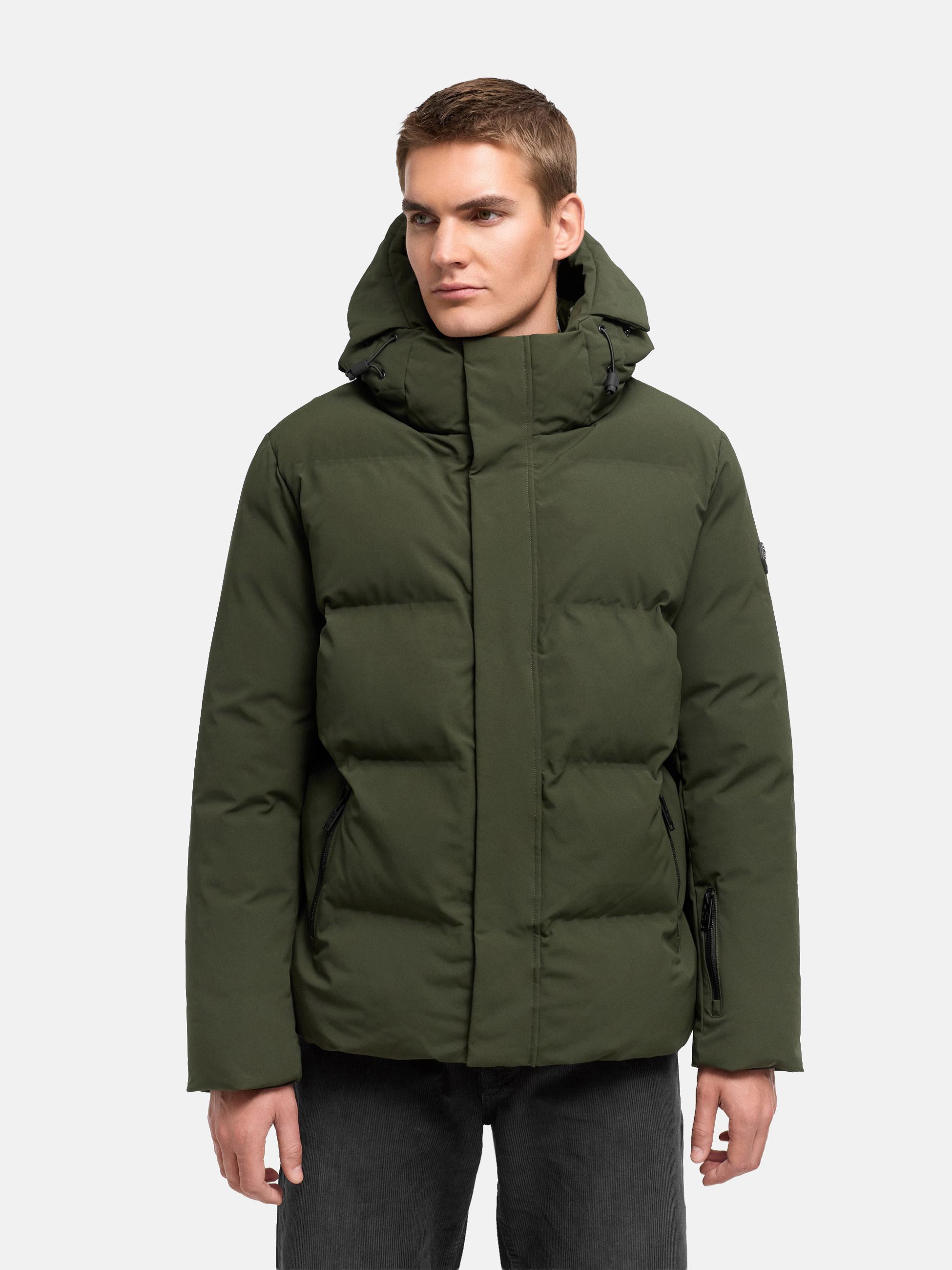 Winterjacke mit Matt-Glanz-Kontrast "Nerioo XX" Dark Olive