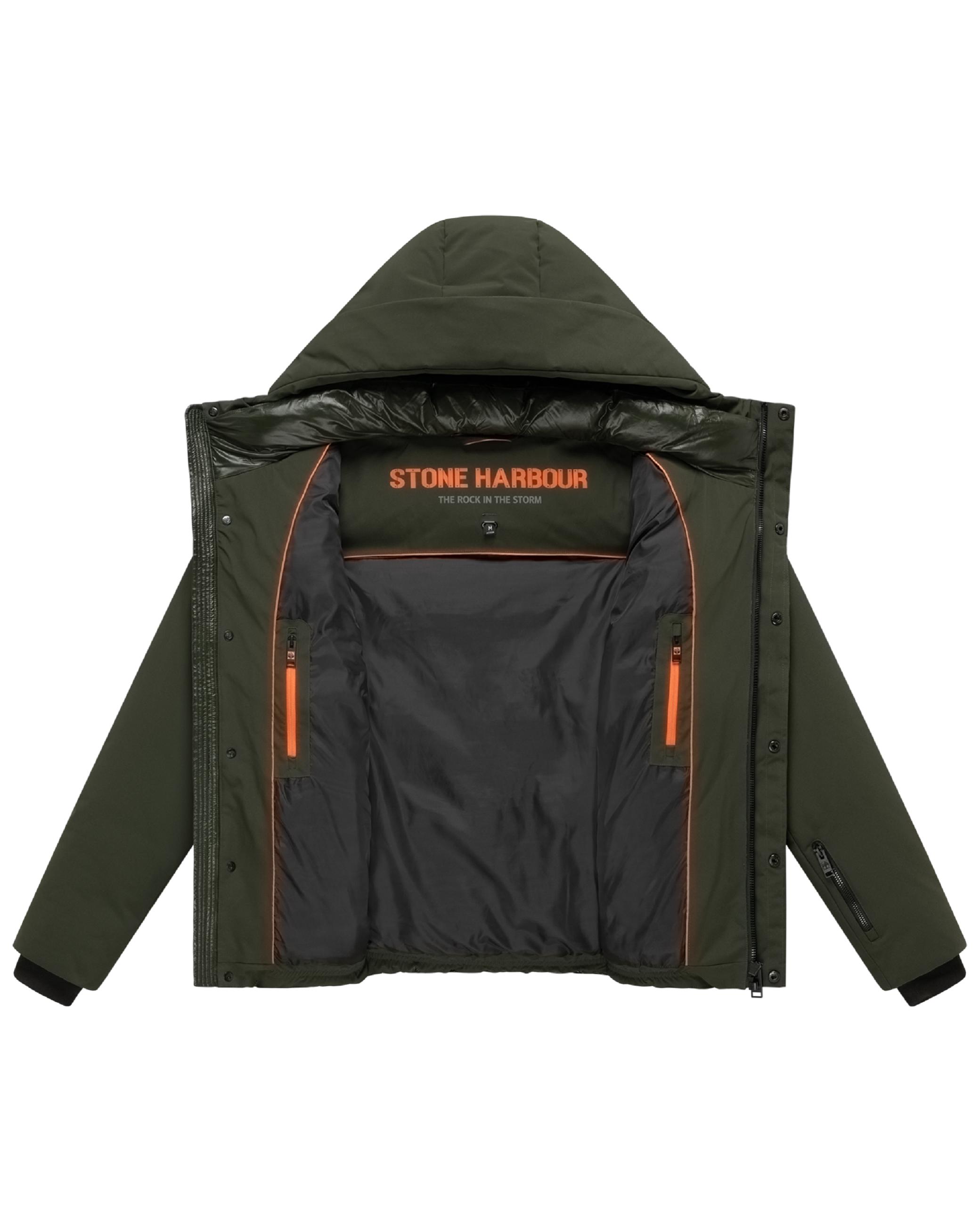Winterjacke mit Matt-Glanz-Kontrast "Nerioo XX" Dark Olive