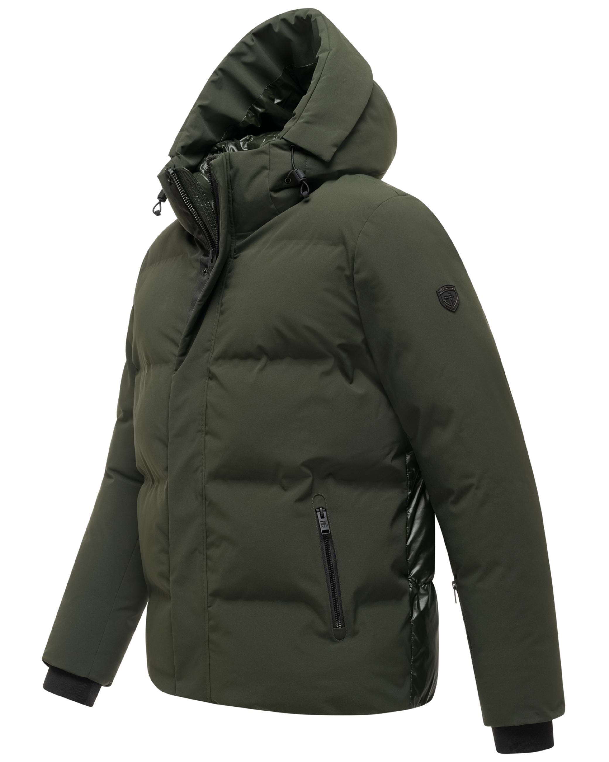 Winterjacke mit Matt-Glanz-Kontrast "Nerioo XX" Dark Olive