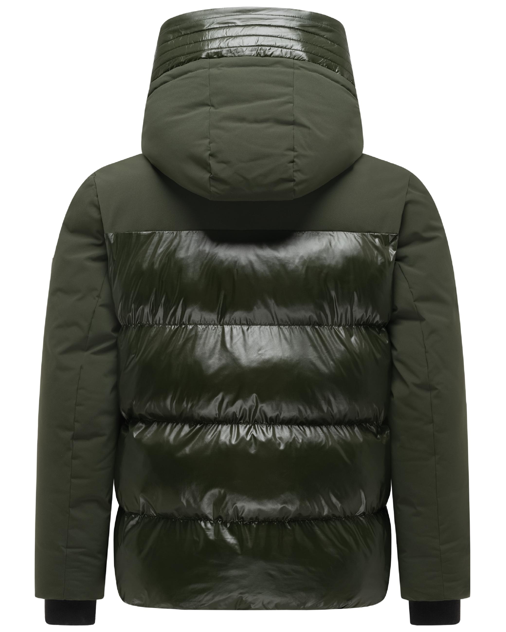 Winterjacke mit Matt-Glanz-Kontrast "Nerioo XX" Dark Olive