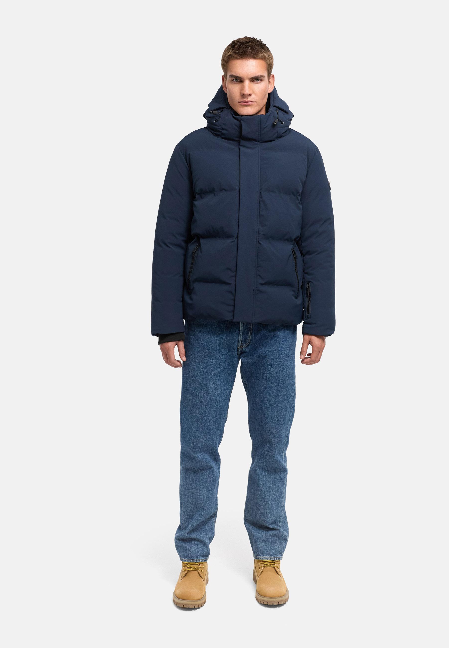 Winterjacke mit Matt-Glanz-Kontrast "Nerioo XX" Navy