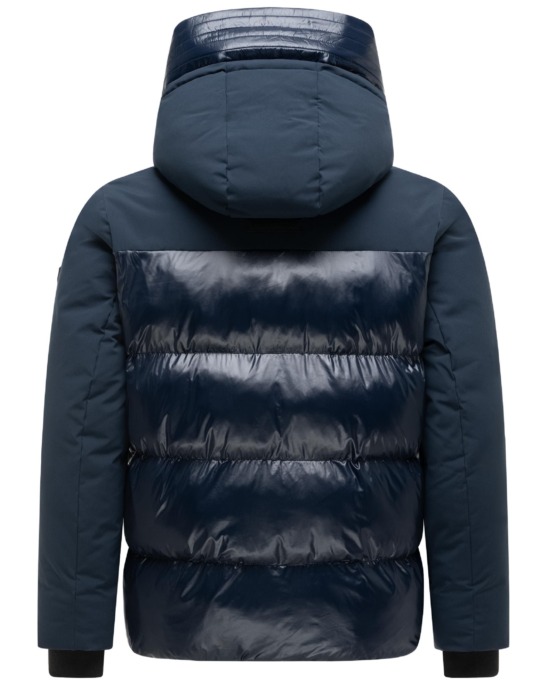 Winterjacke mit Matt-Glanz-Kontrast "Nerioo XX" Navy