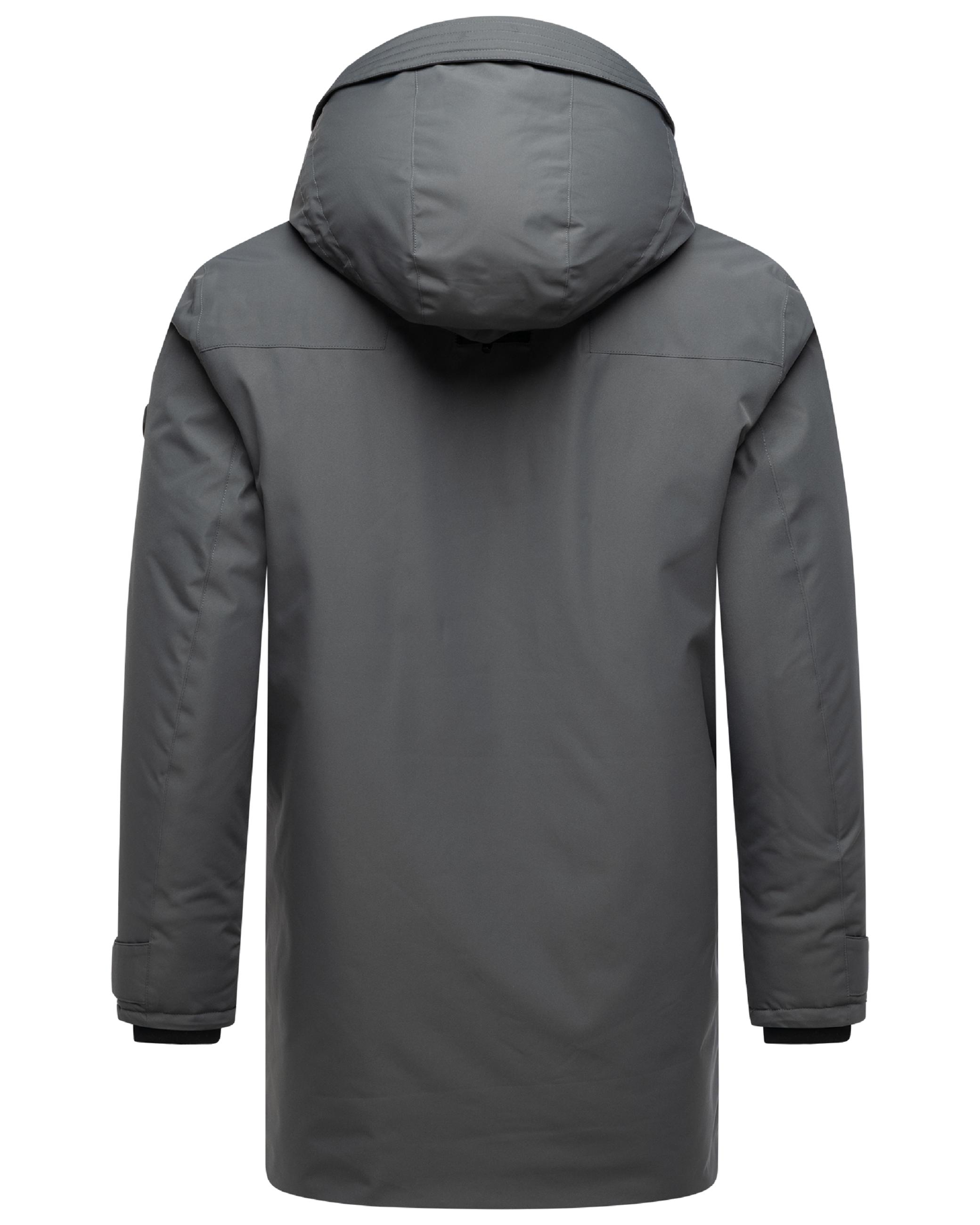 Winterparka mit Teddyfleece gefütterter Kapuze "Netaan XX" Anthracite