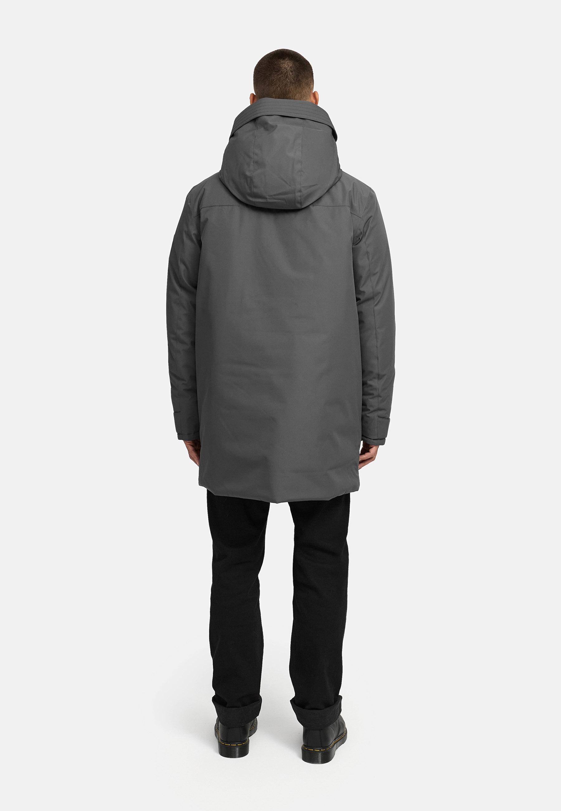 Winterparka mit Teddyfleece gefütterter Kapuze "Netaan XX" Anthracite
