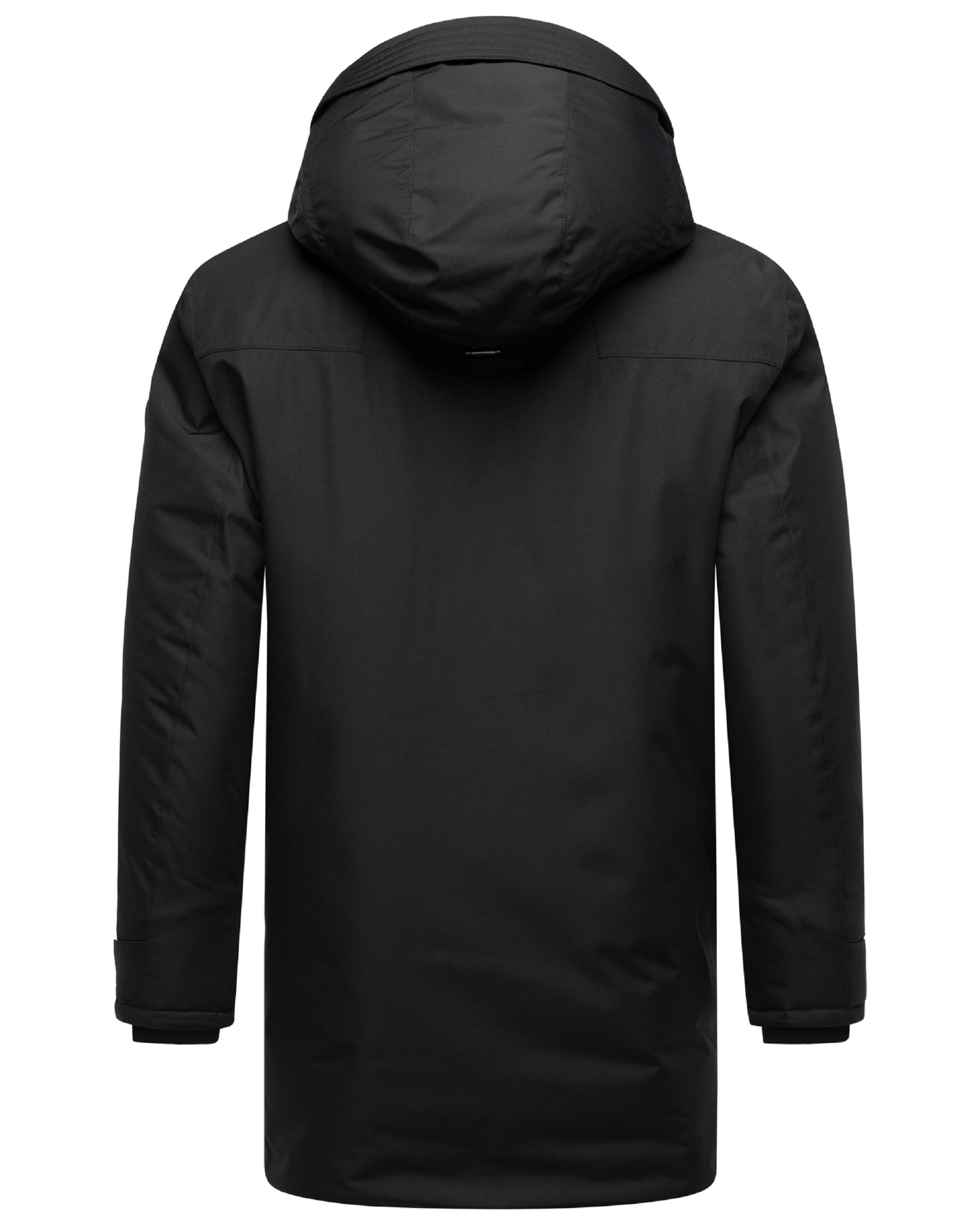 Winterparka mit Teddyfleece gefütterter Kapuze "Netaan XX" Black