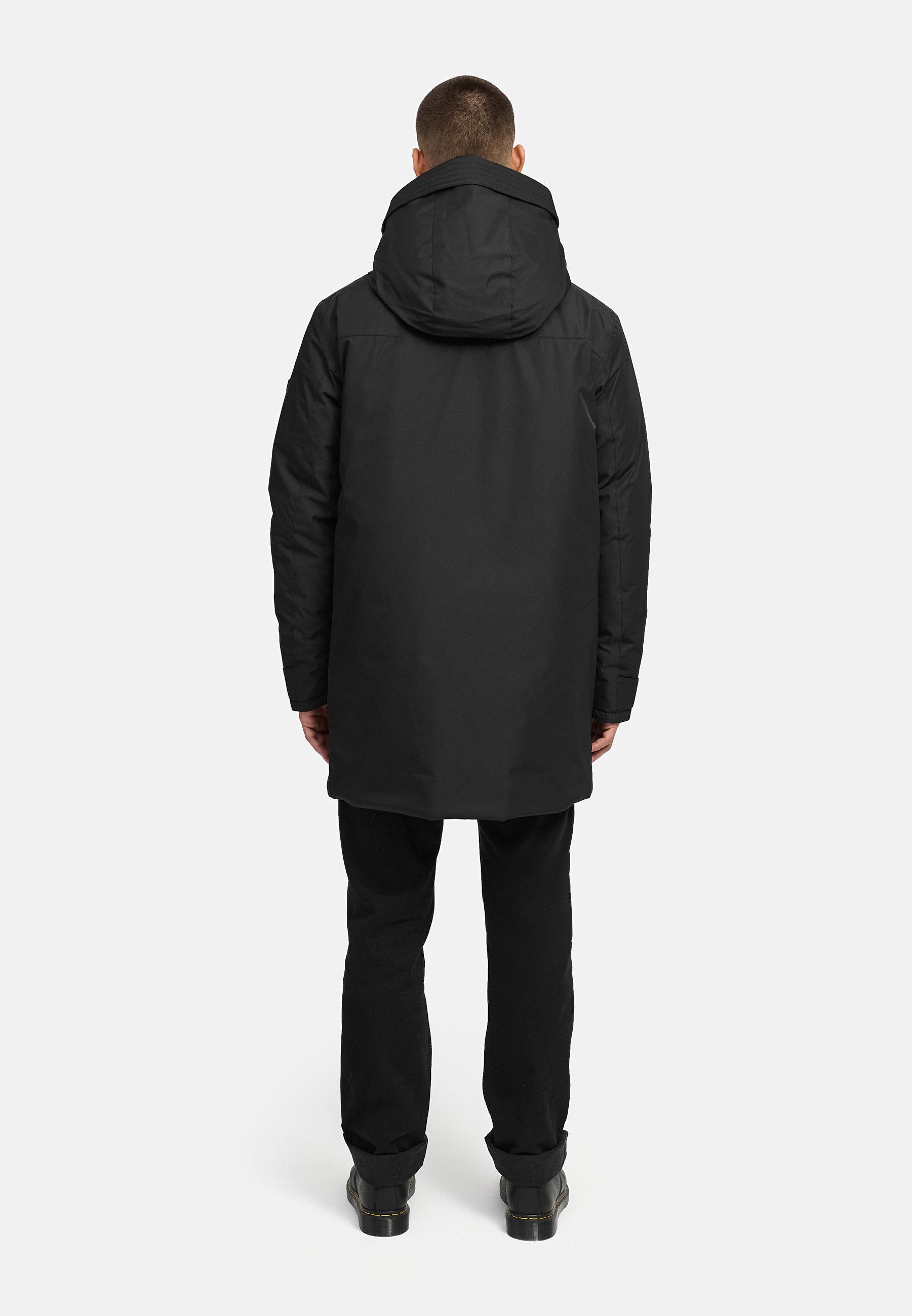 Winterparka mit Teddyfleece gefütterter Kapuze "Netaan XX" Black