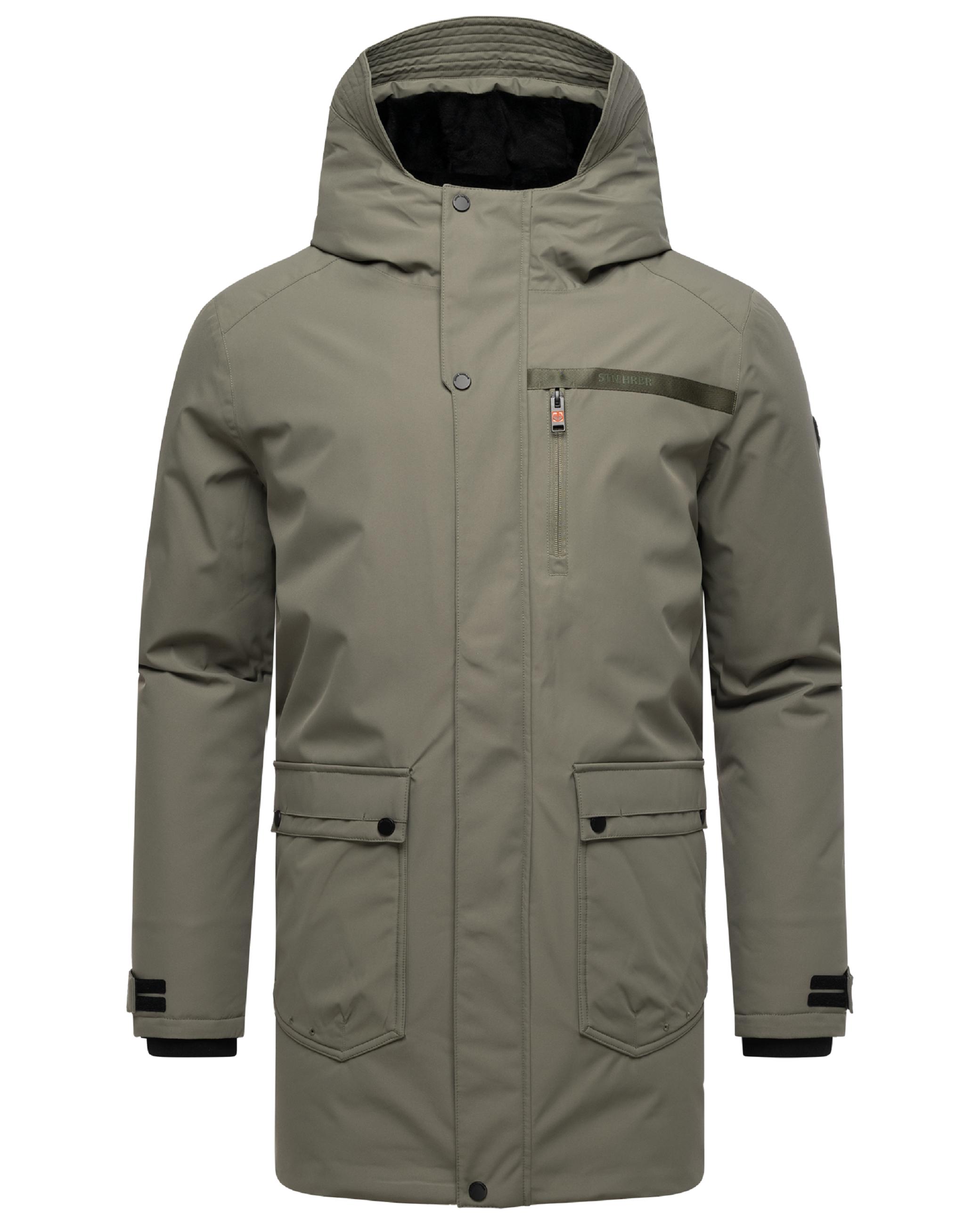Winterparka mit Teddyfleece gefütterter Kapuze "Netaan XX" Dusty Olive