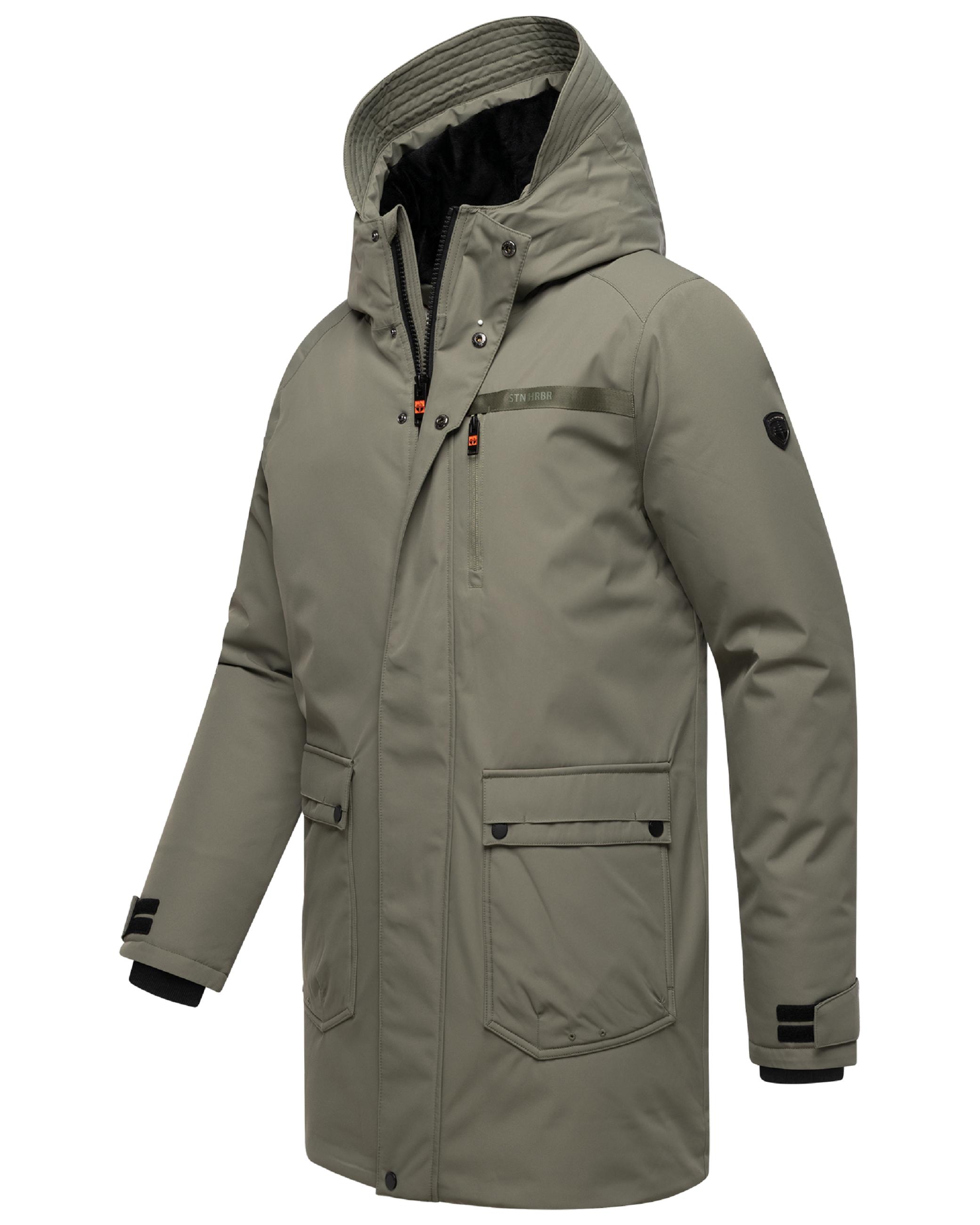 Winterparka mit Teddyfleece gefütterter Kapuze "Netaan XX" Dusty Olive
