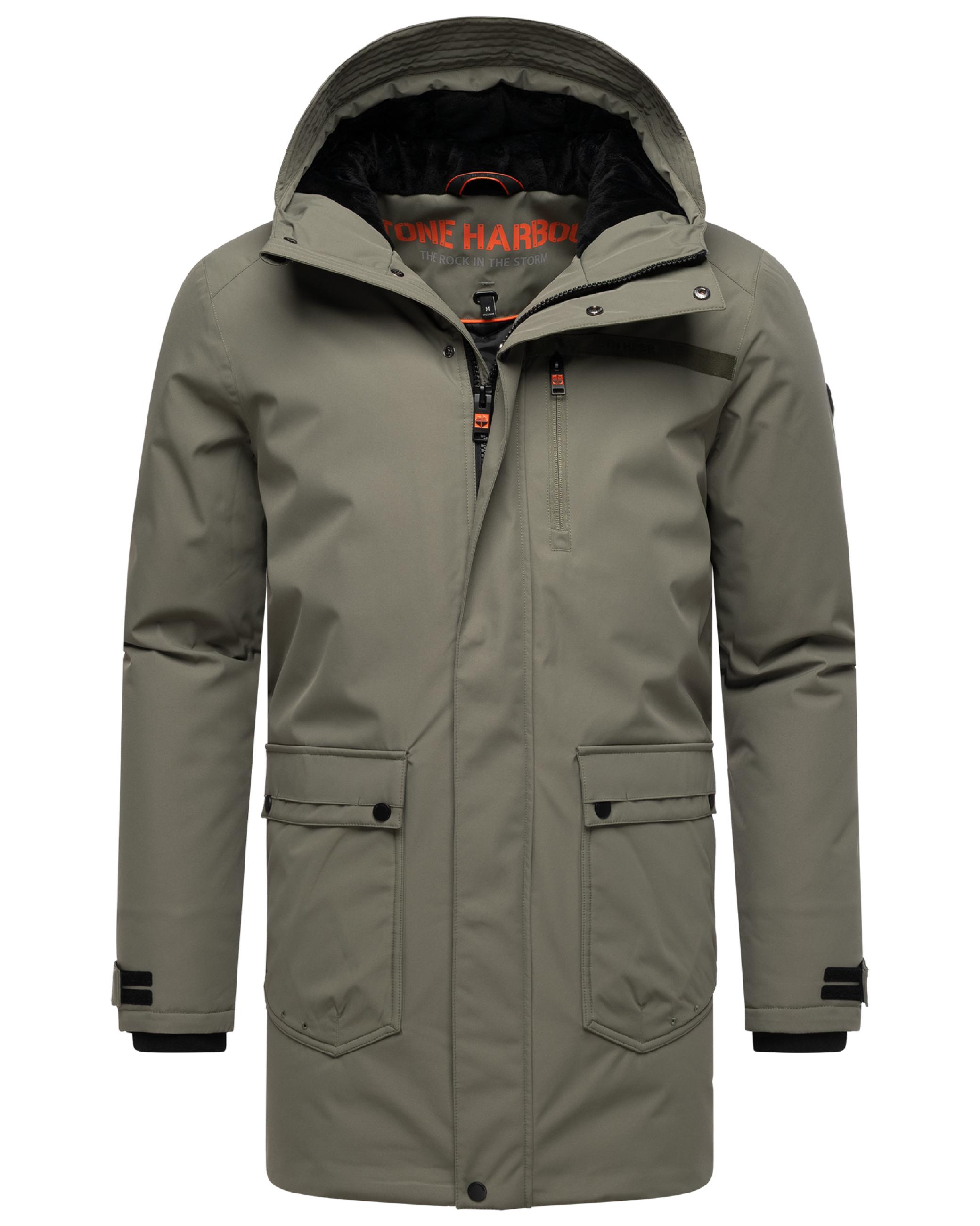 Winterparka mit Teddyfleece gefütterter Kapuze "Netaan XX" Dusty Olive