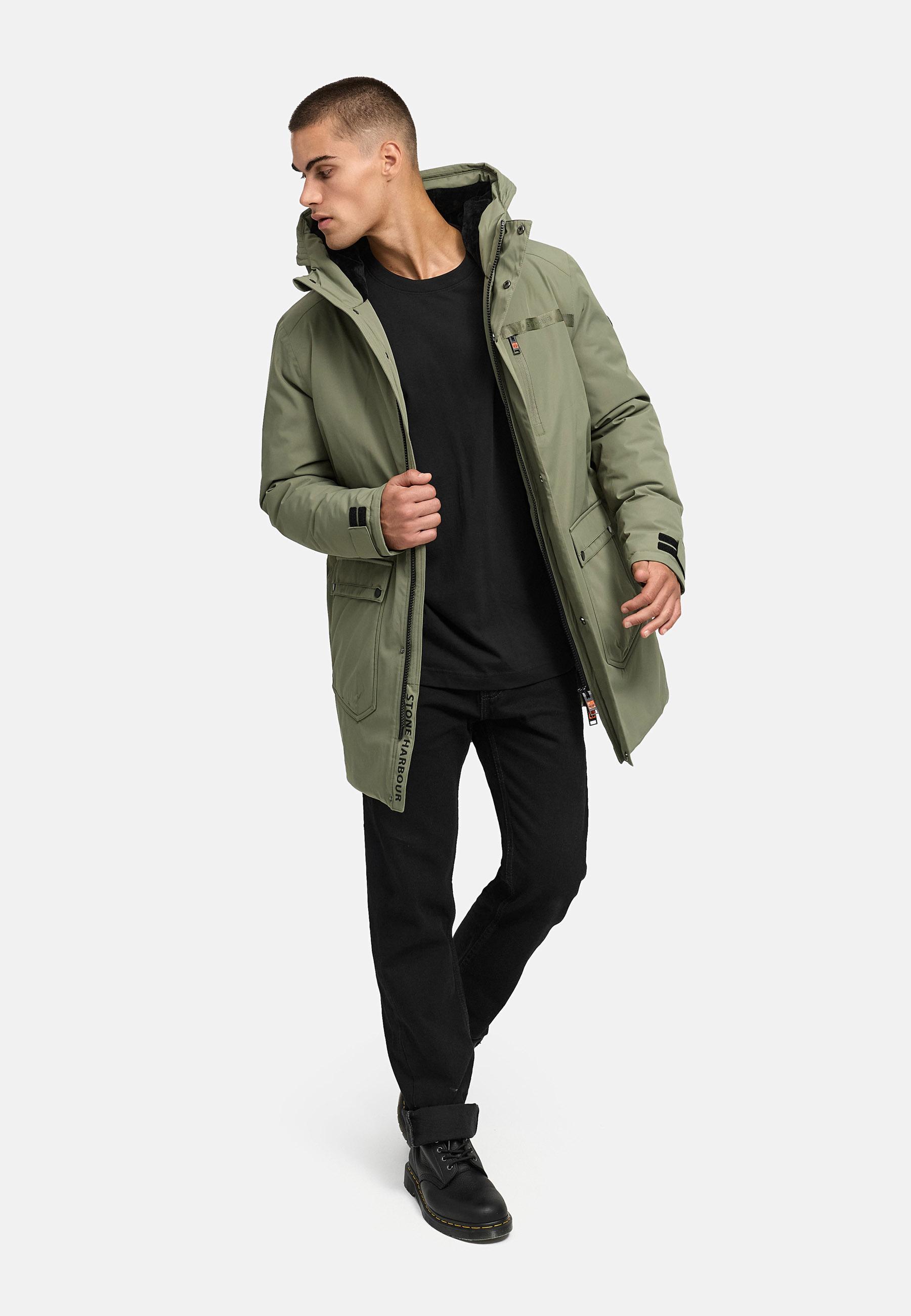 Winterparka mit Teddyfleece gefütterter Kapuze "Netaan XX" Dusty Olive
