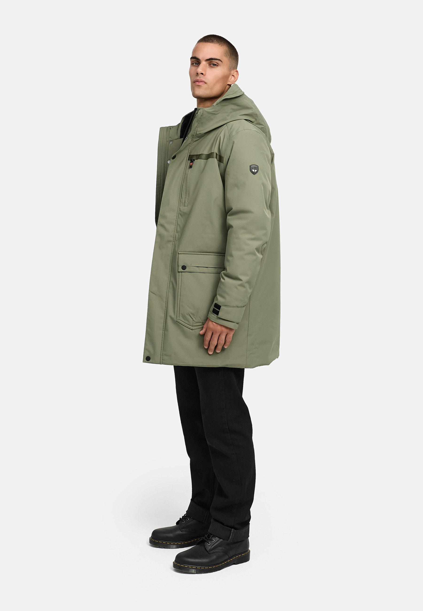 Winterparka mit Teddyfleece gefütterter Kapuze "Netaan XX" Dusty Olive