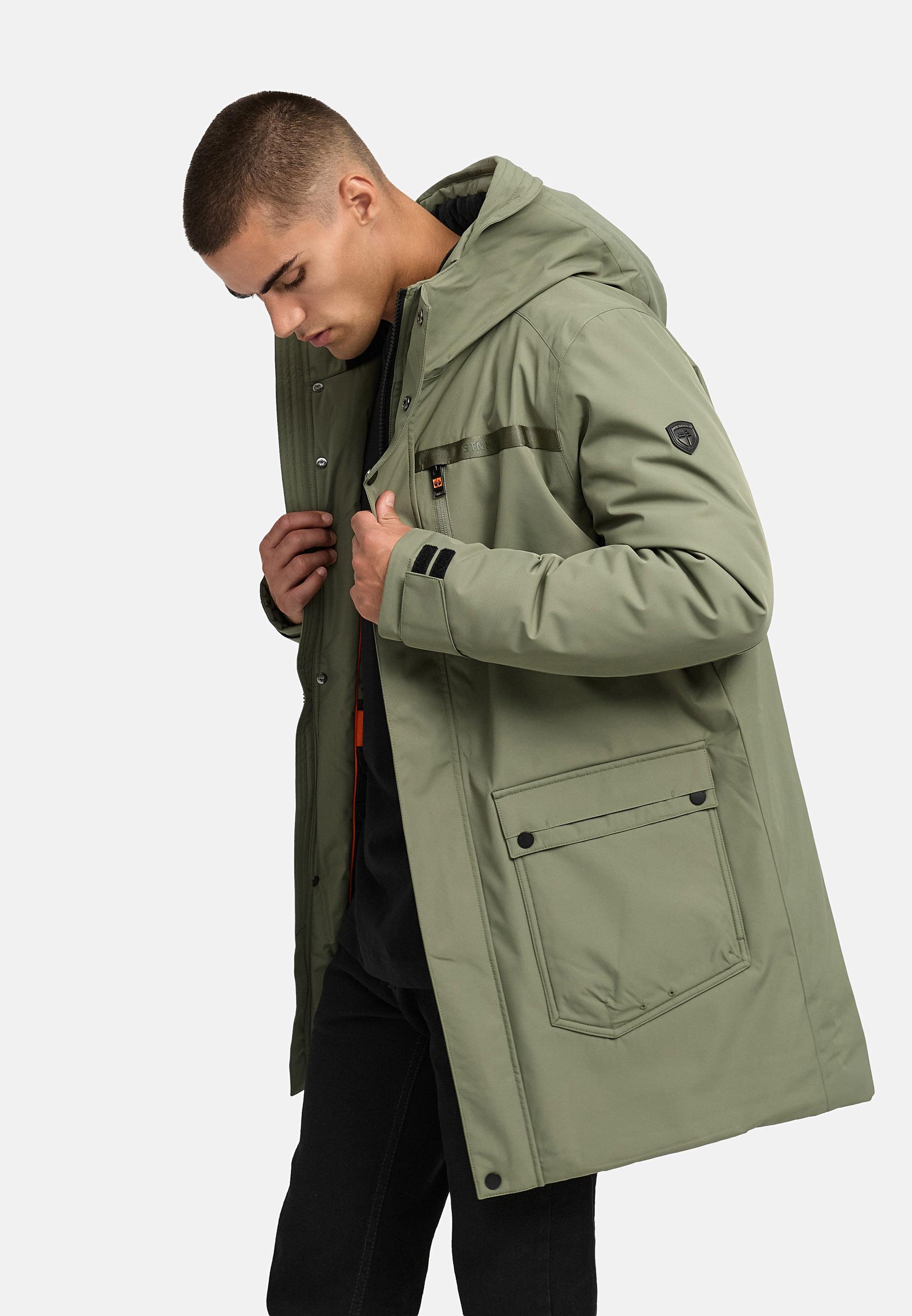 Winterparka mit Teddyfleece gefütterter Kapuze "Netaan XX" Dusty Olive