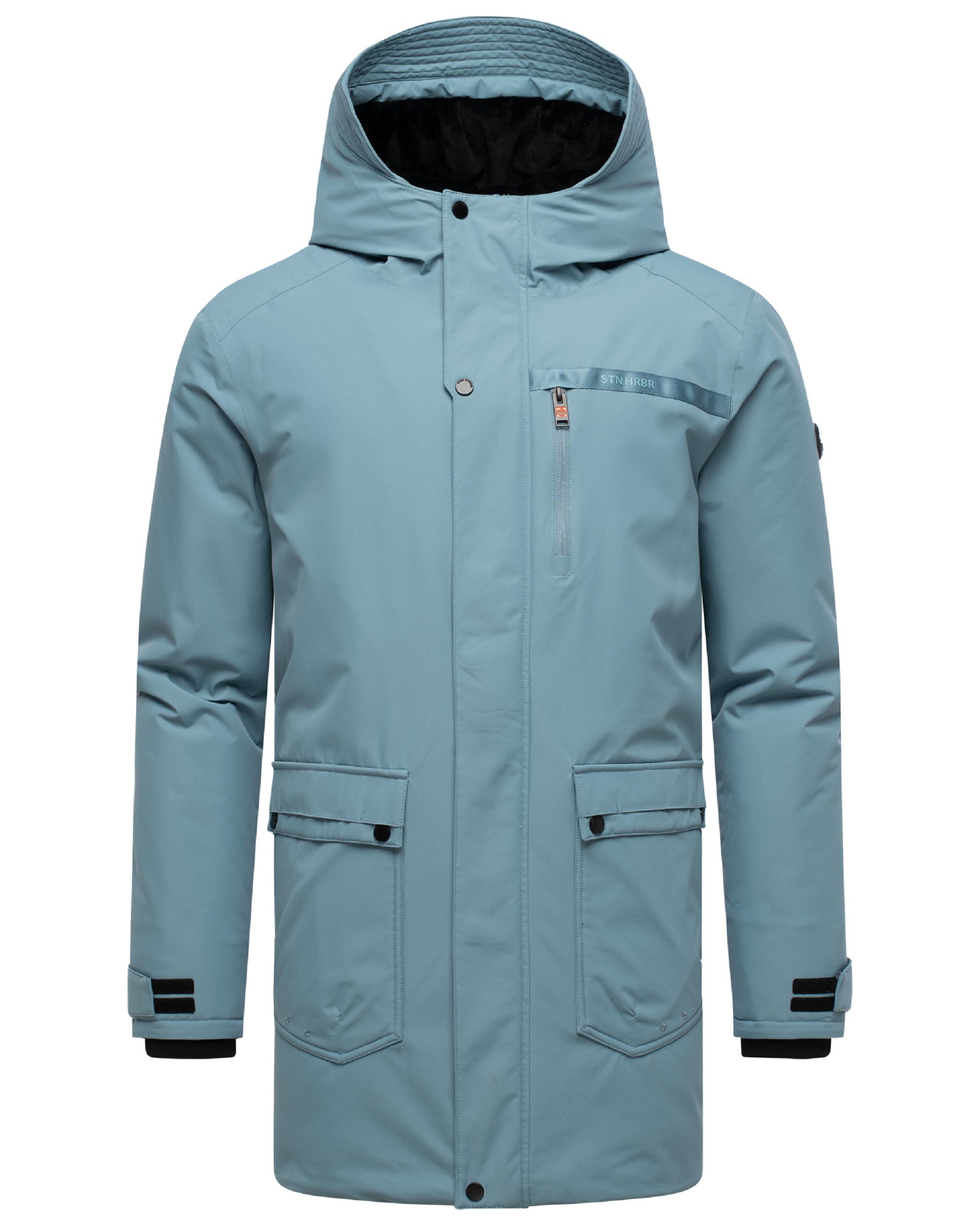 Winterparka mit Teddyfleece gefütterter Kapuze "Netaan XX" Frosty Blue